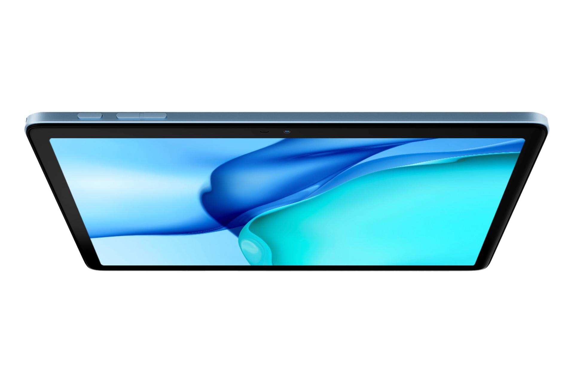 نمای نیمرخ تبلت تب 60 WiFi بلک ویو / Blackview Tab 60 WiFi با نمایشگر روشن و نمایش لبه سمت راست