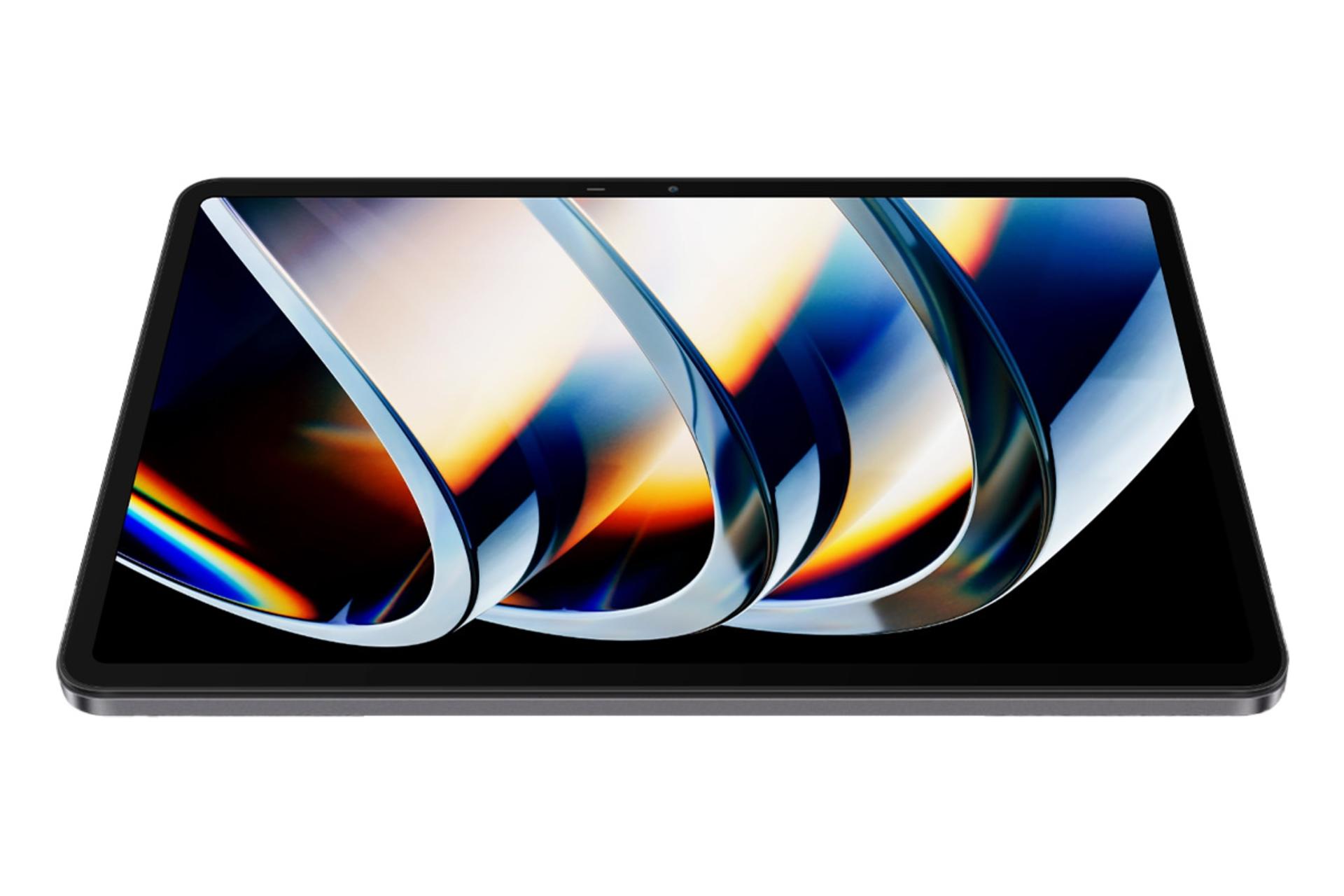 نمای نیمرخ پنل جلوی تبلت XPAD اینفینیکس / Infinix XPAD با نمایش حاشیه های نمایشگر و لبه سمت چپ