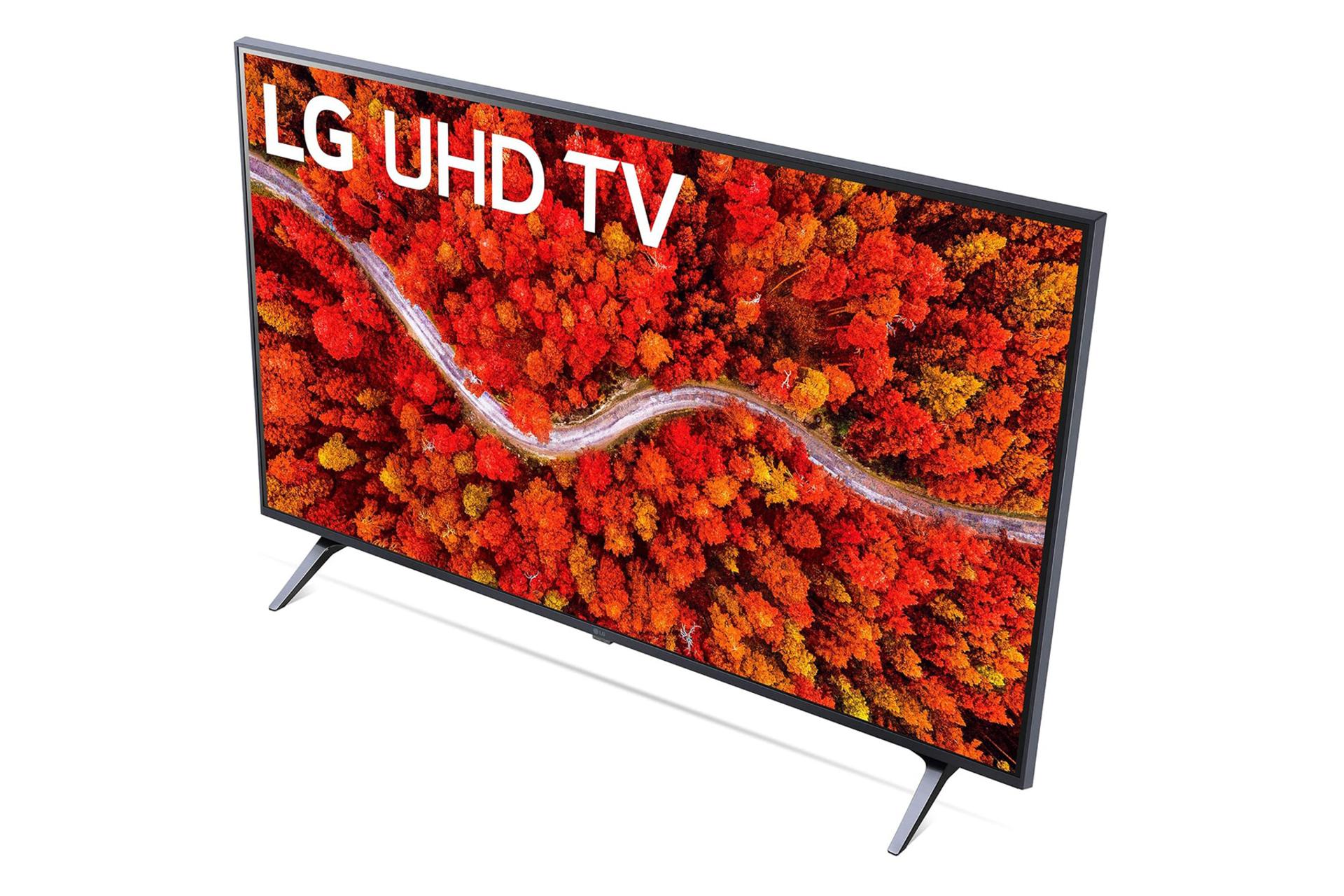 تلویزیون ال جی LG UP8000 نمای راست و بالا