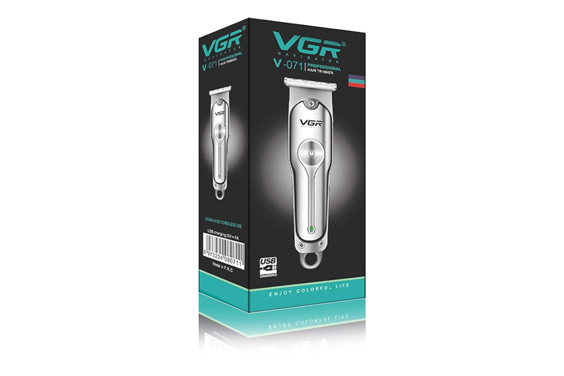 جعبه و بسته بندی ماشین اصلاح و ریش تراش وی جی آر VGR V-071