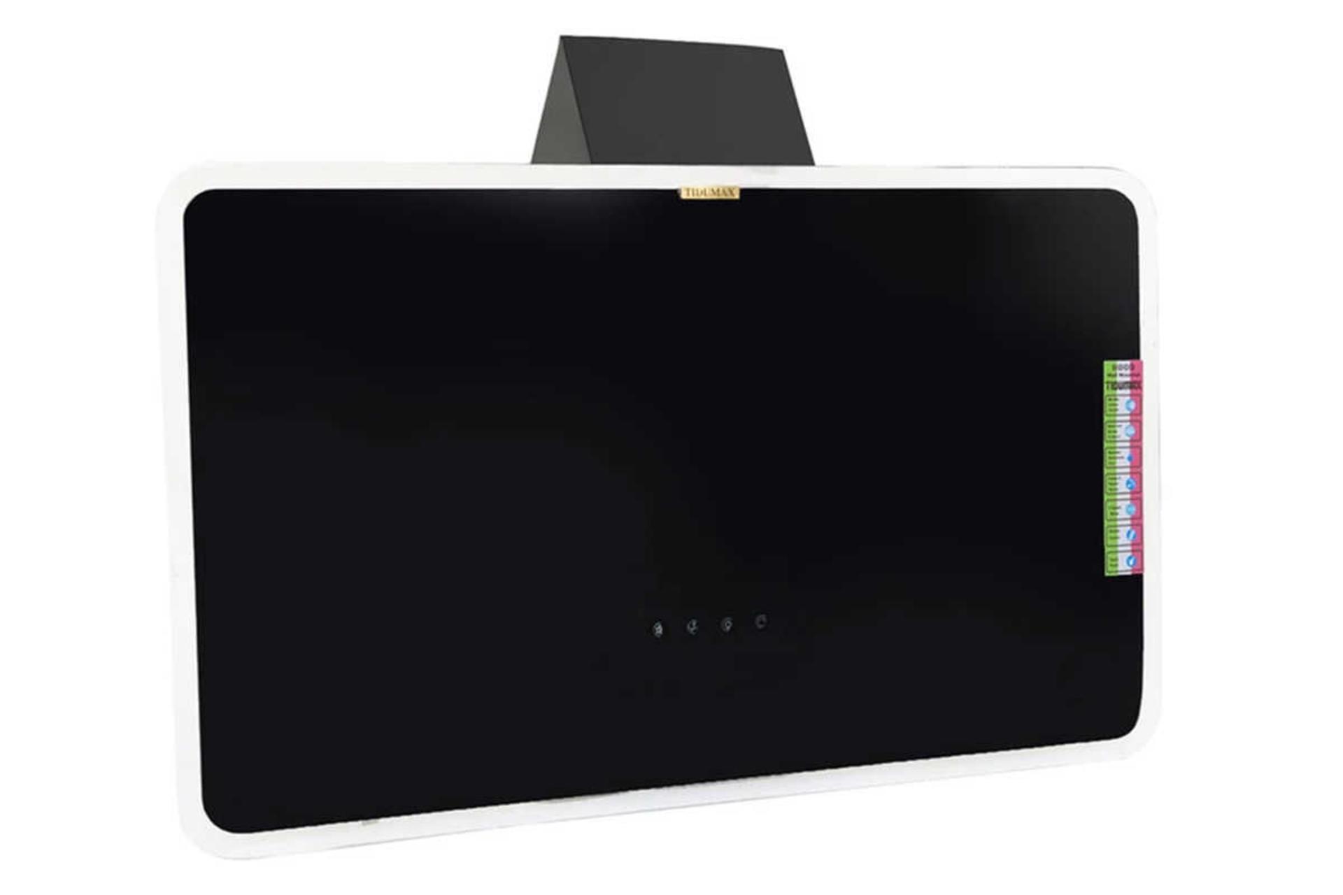 نمای سمت چپ هود مورب تیدومکث درسا سایز 90 سانتی‌متری