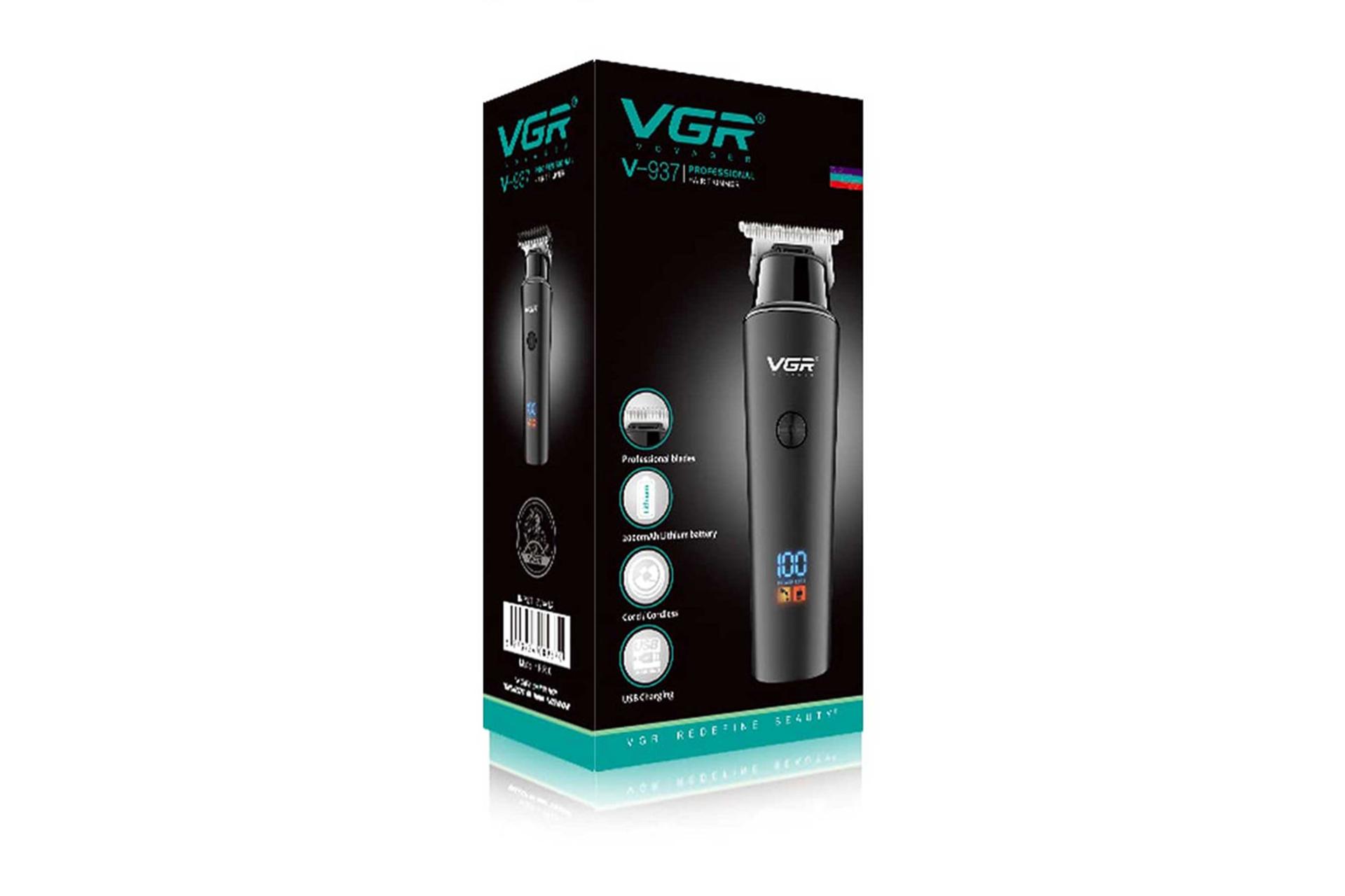 مرجع متخصصين ايران جعبه و بسته بندي ماشين اصلاح و ريش تراش وي جي آر VGR V-937