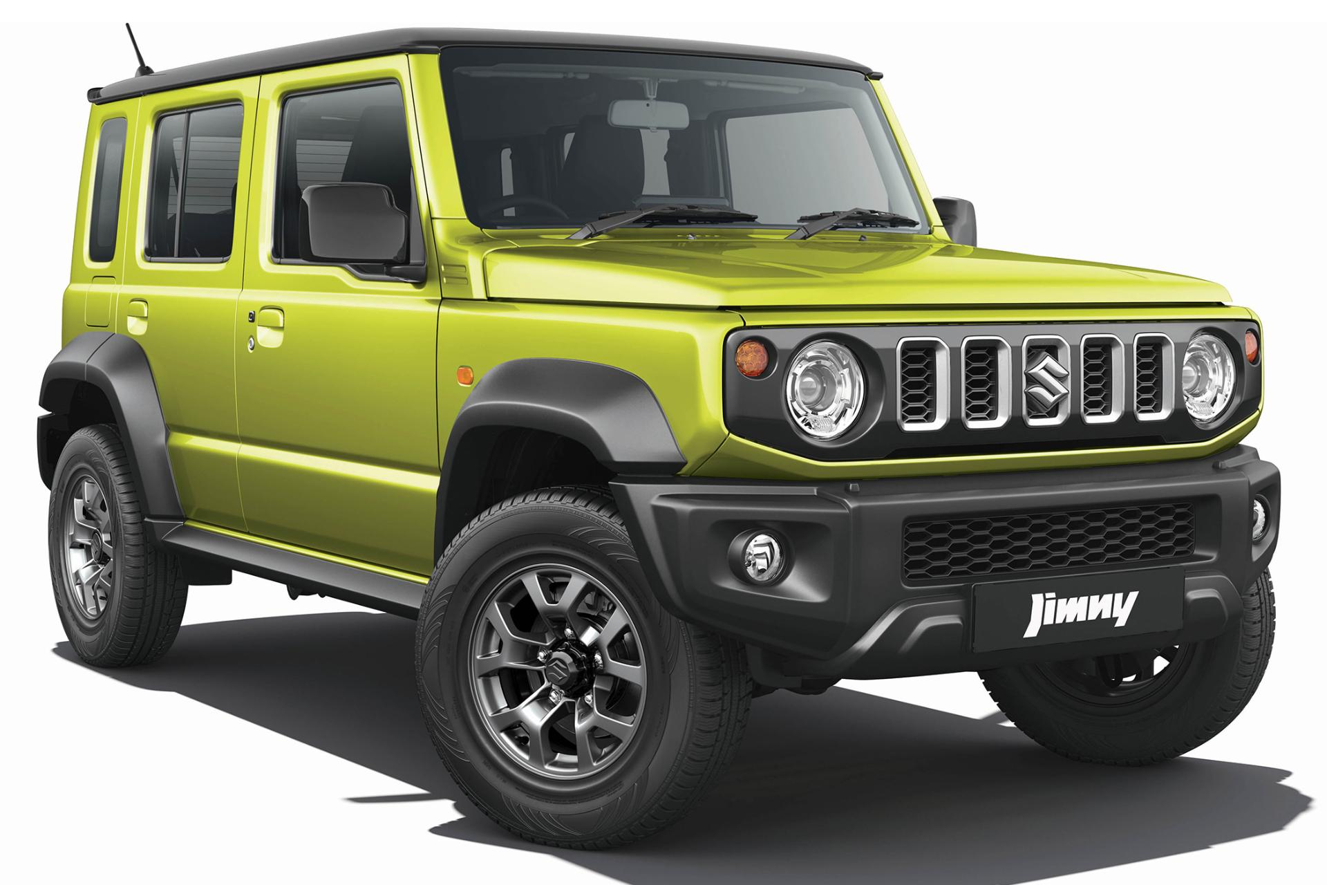 سوزومی جیمنی 5 درب Suzuki Jimny 5-door 2023 نمای جلو و چپ