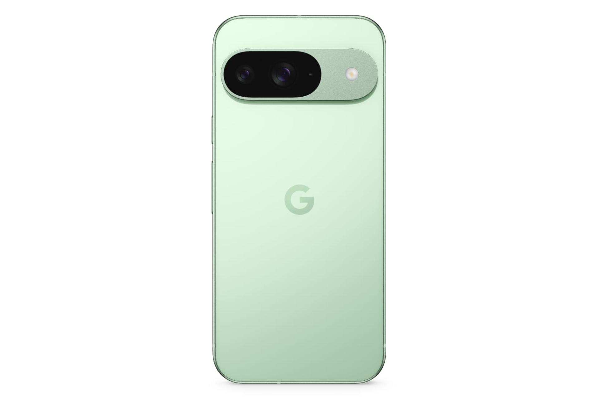 پنل پشت و چینش دوربین گوشی موبایل پیکسل 9 گوگل سبز روشن / Google Pixel 9