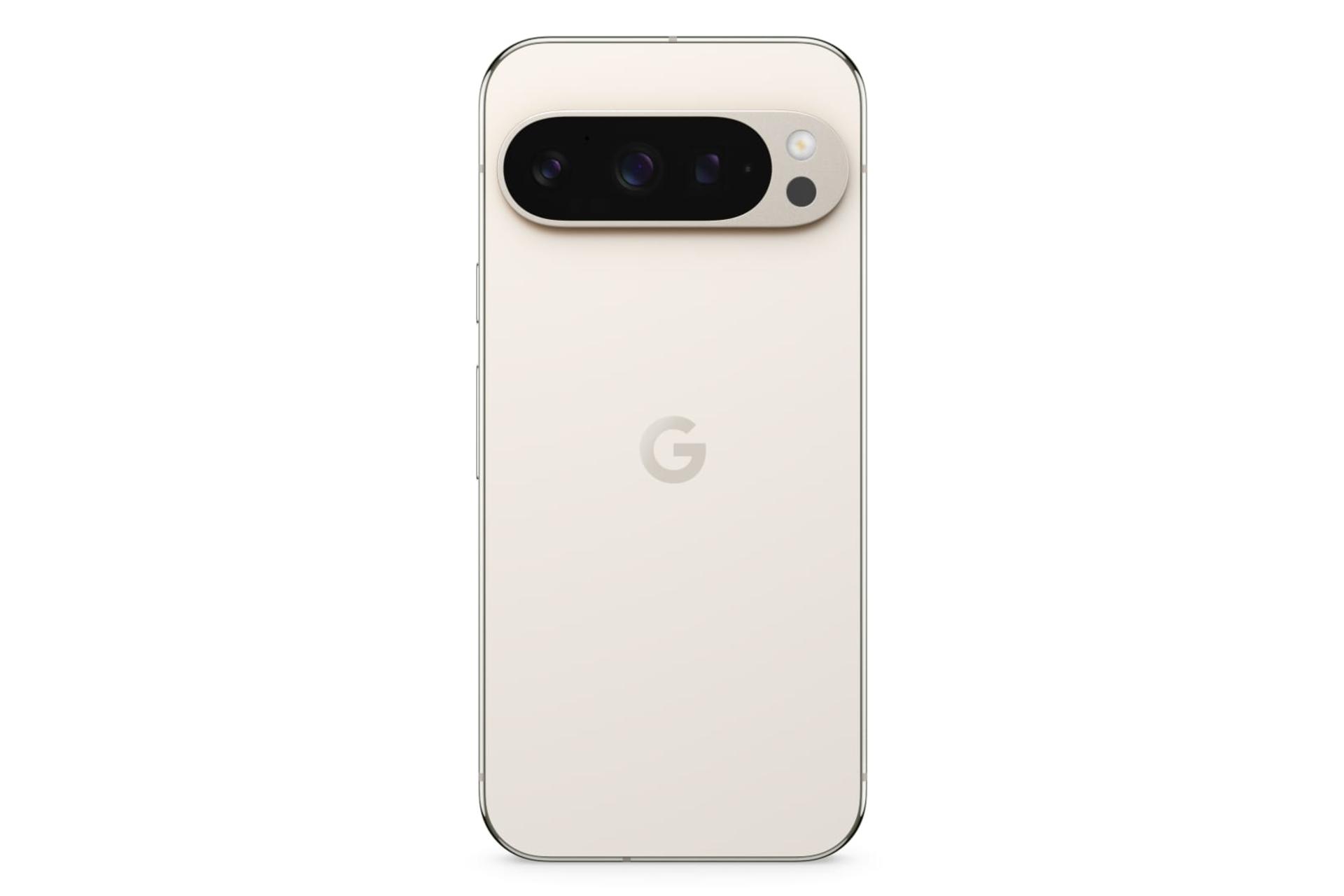 پنل پشت و چینش دوربین گوشی موبایل پیکسل 9 پرو گوگل کرم رنگ / Google Pixel 9 Pro