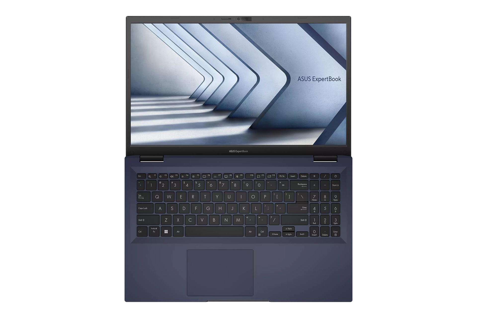 لپ تاپ ایسوس ASUS ExpertBook B1 B1502CVA نمای بالا لولا باز فلت