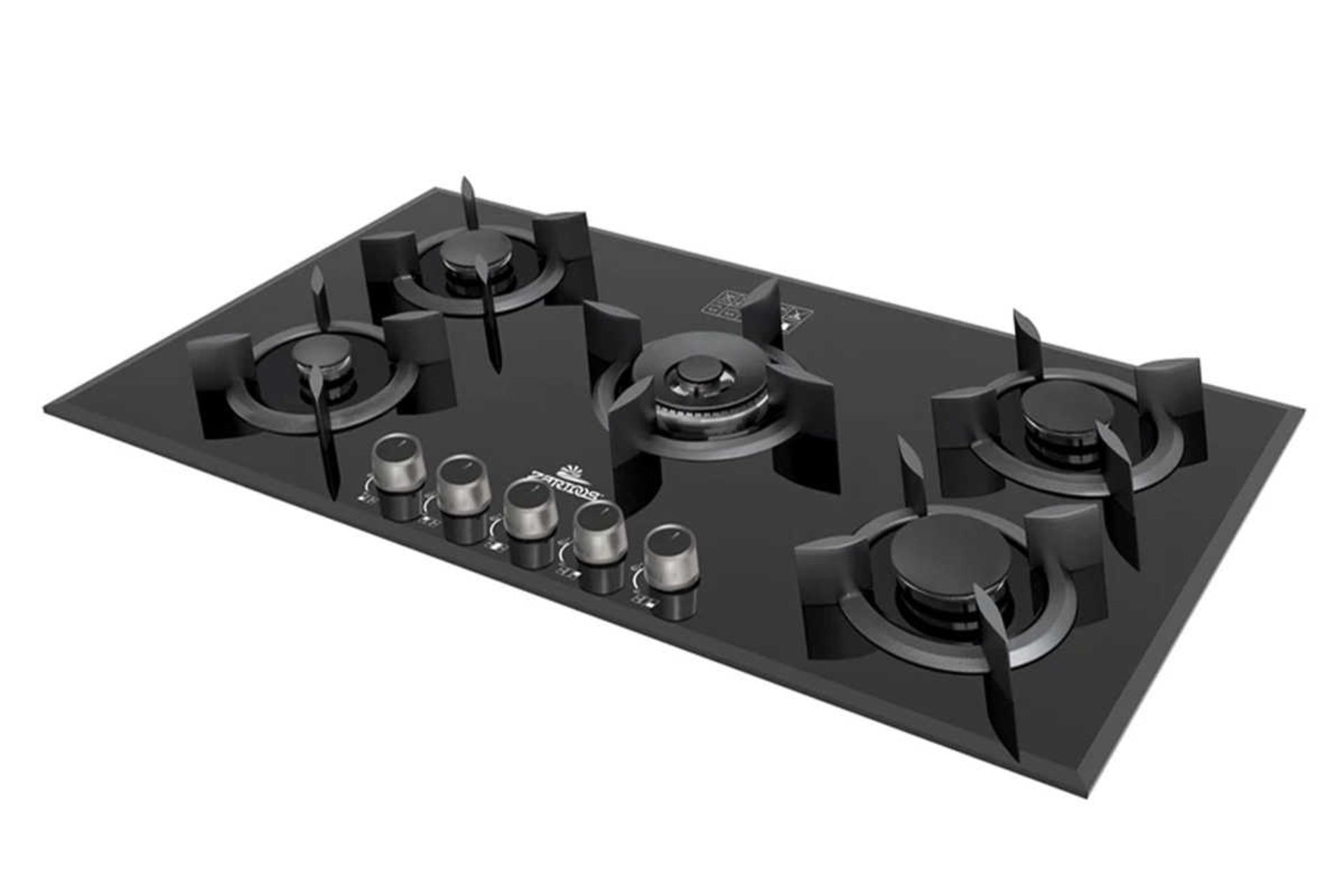 نمای سمت راست اجاق گاز صفحه ای زرتوس ZG5016 رنگ مشکی