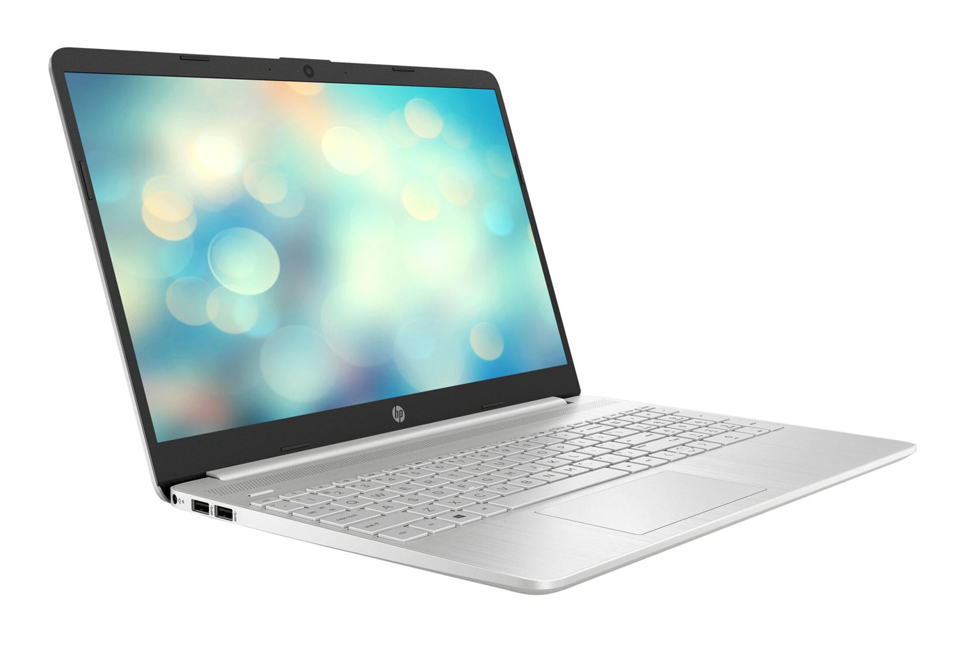 لپ تاپ اچ پی HP 15s-eq2023nq نمای جلو و چپ