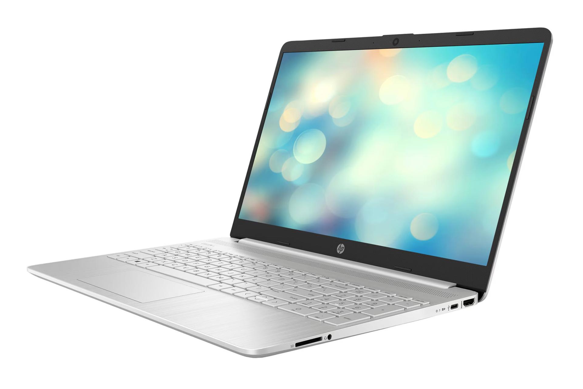 لپ تاپ اچ پی HP 15s-eq2023nq نمای جلو و راست
