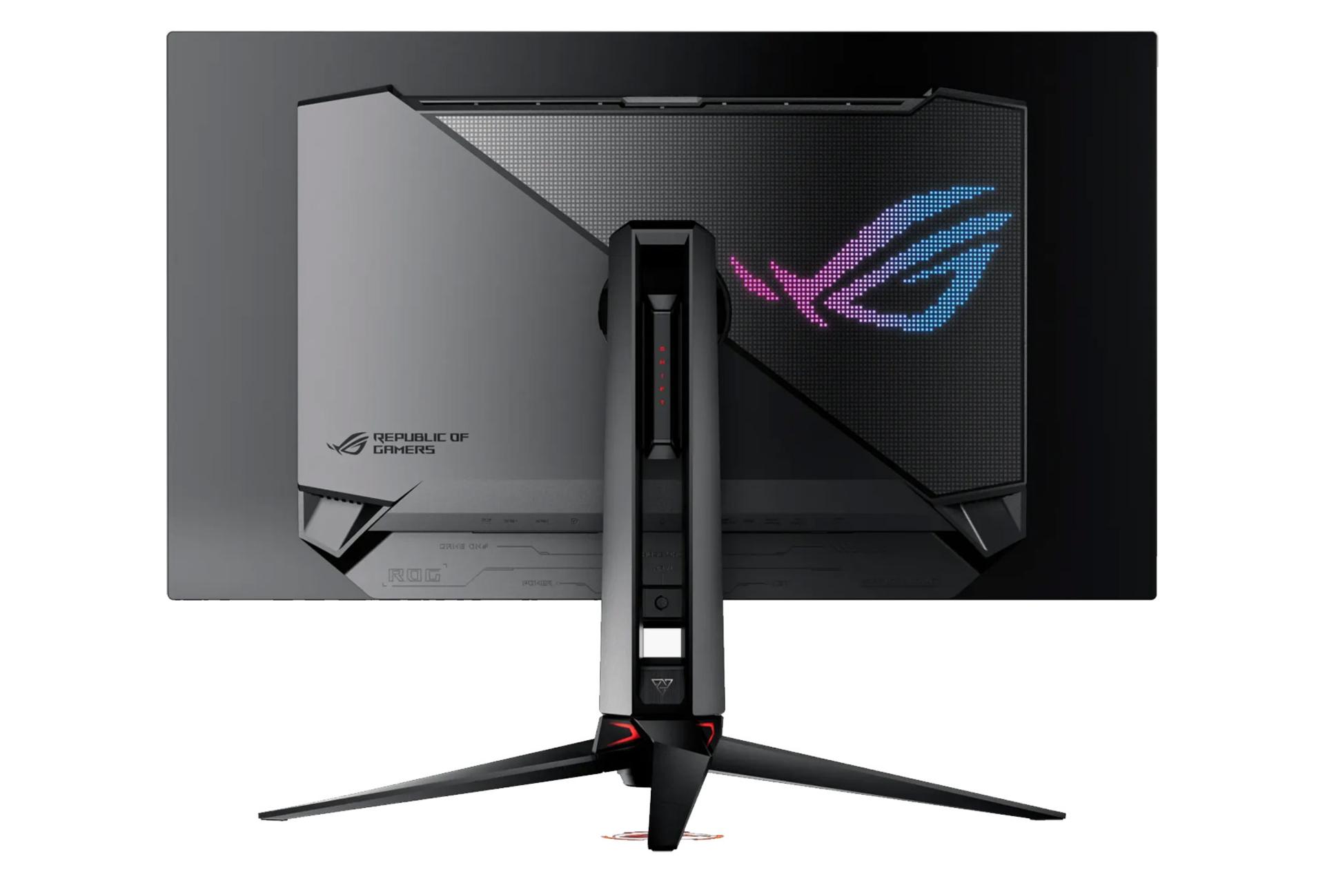 نمای پشت و بدنه مانیتور ایسوس 32 اینچ مدل ROG Swift OLED PG32UCDM