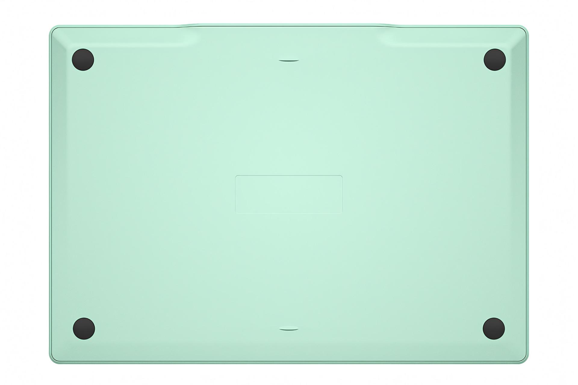 نمای پنل زیرین پد طراحی قلم نوری ایکس پی پن Deco Fun L با نمایش پایه ها رنگ سبز