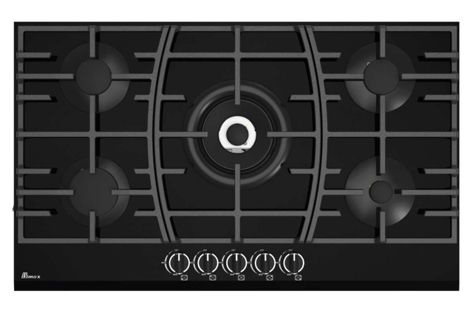 نمای بالای اجاق گاز صفحه ای بیمکث 0061 رنگ مشکی