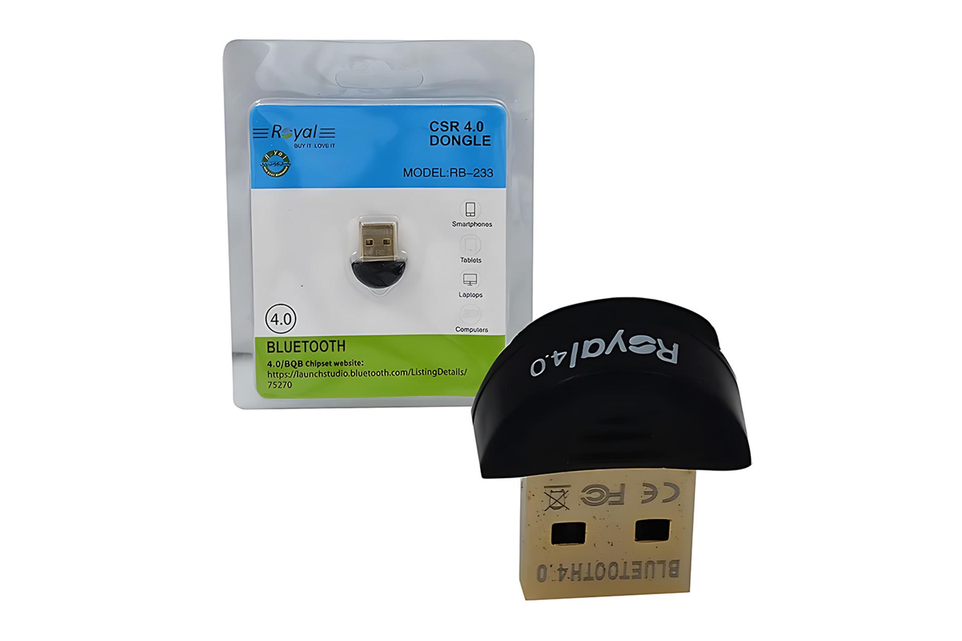 دانگل بلوتوث رویال Royal RB-233 به همراه جعبه