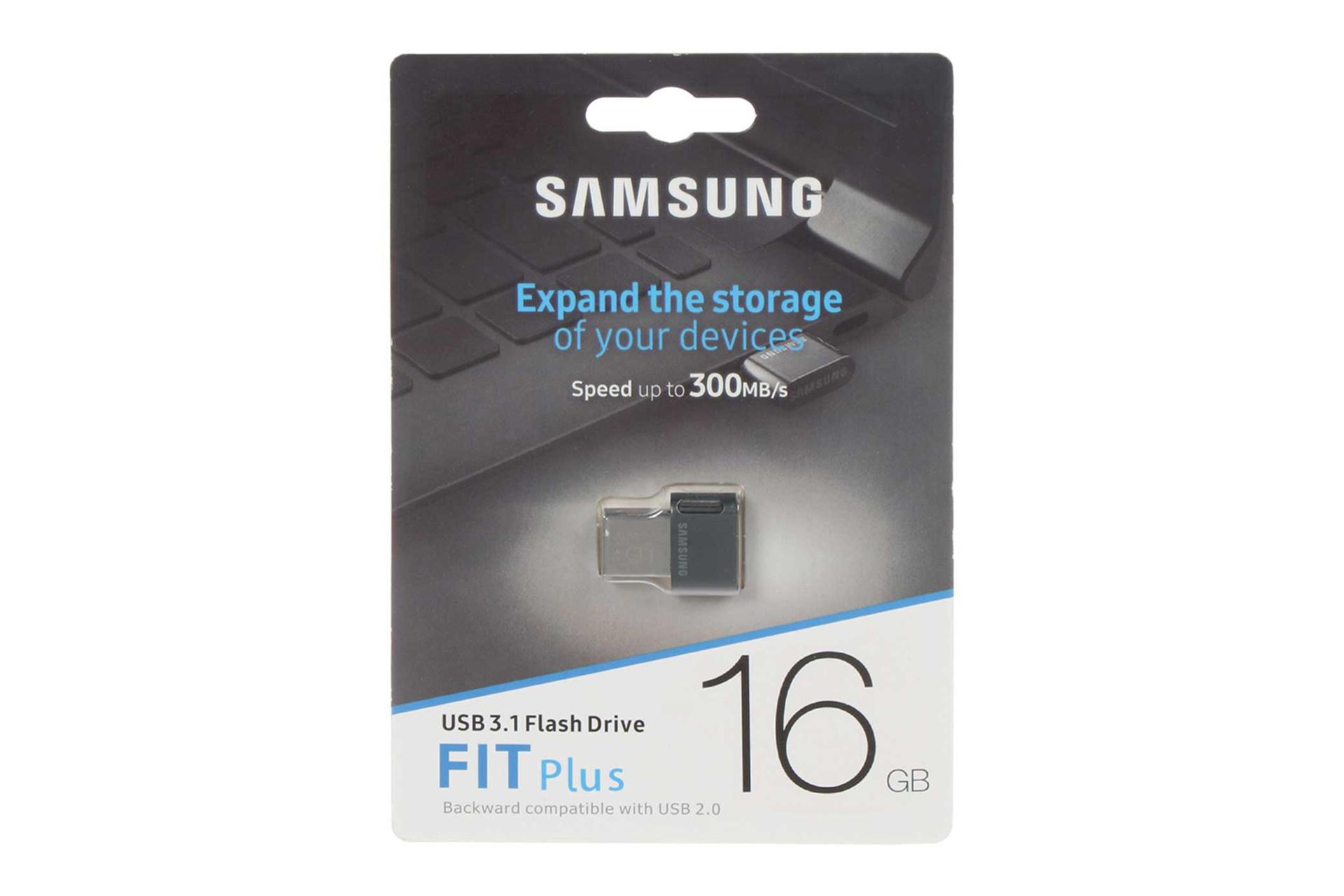 جعبه فلش مموری سامسونگ Samsung FIT Plus 16GB USB 3.1