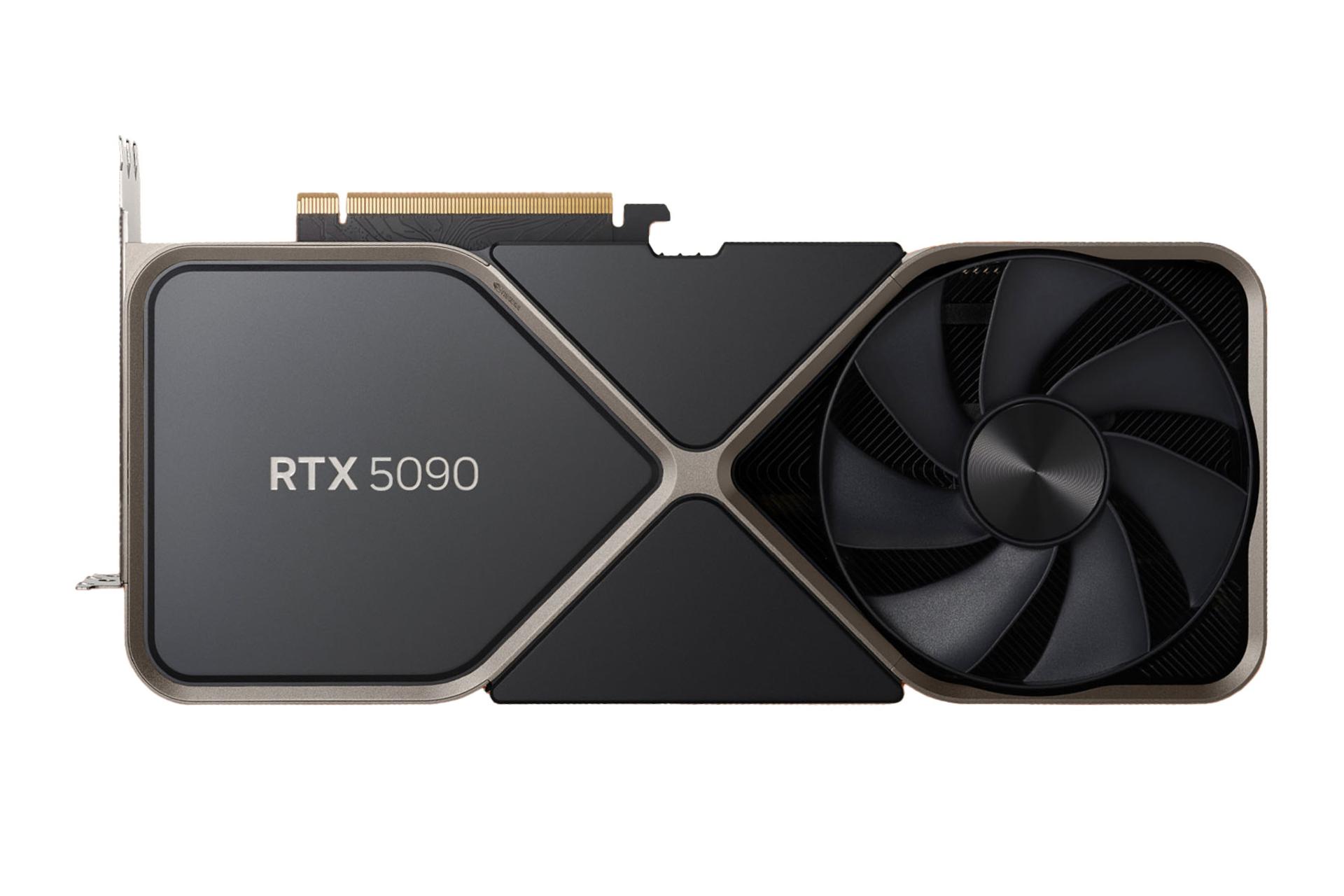 تصویر شایعه مرتبط با کارت گرافیک انویدیا جی فورس RTX 5090 با نمایش لوگو