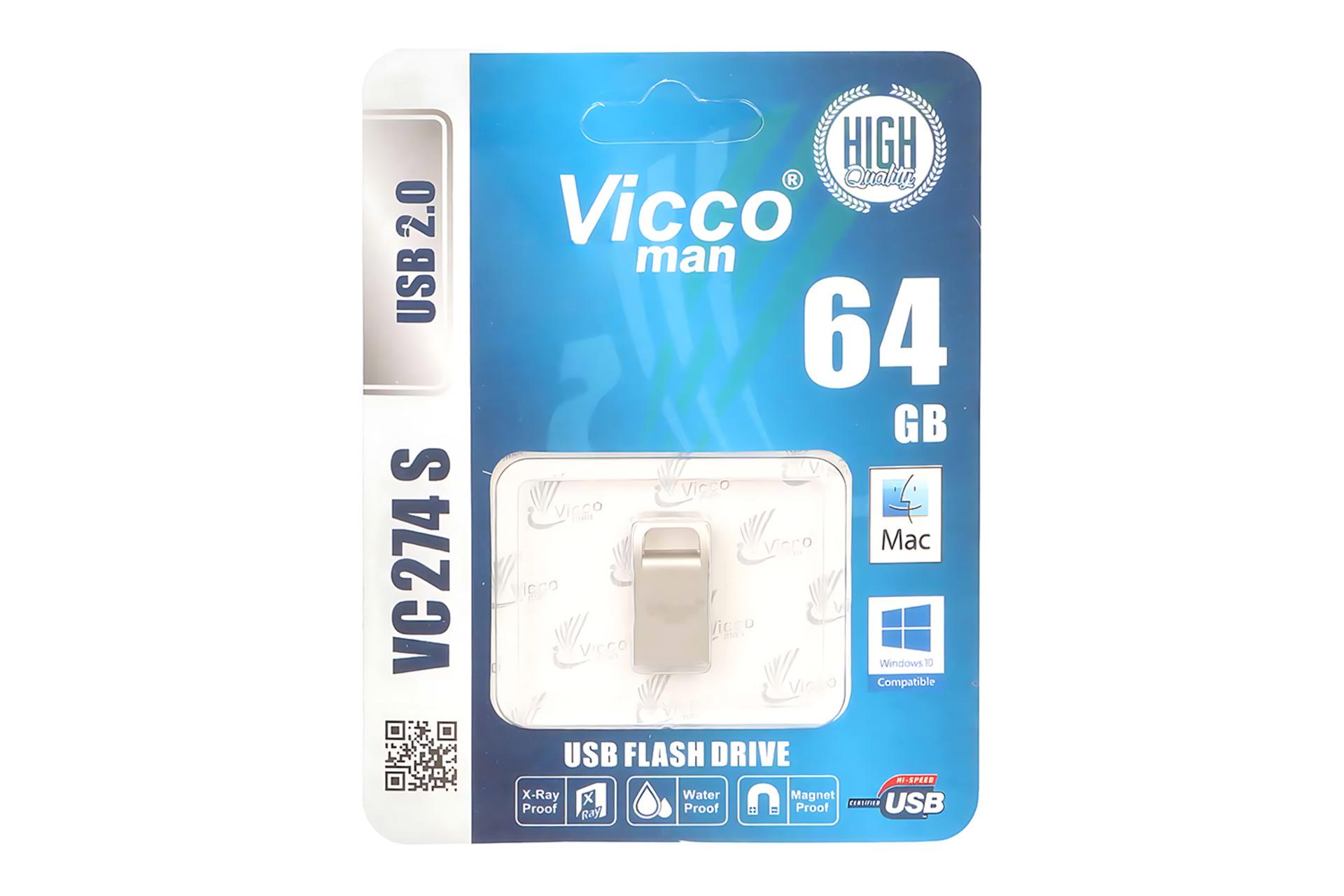 جعبه فلش مموری ویکومن Viccoman VC274 S 64GB USB 2.0