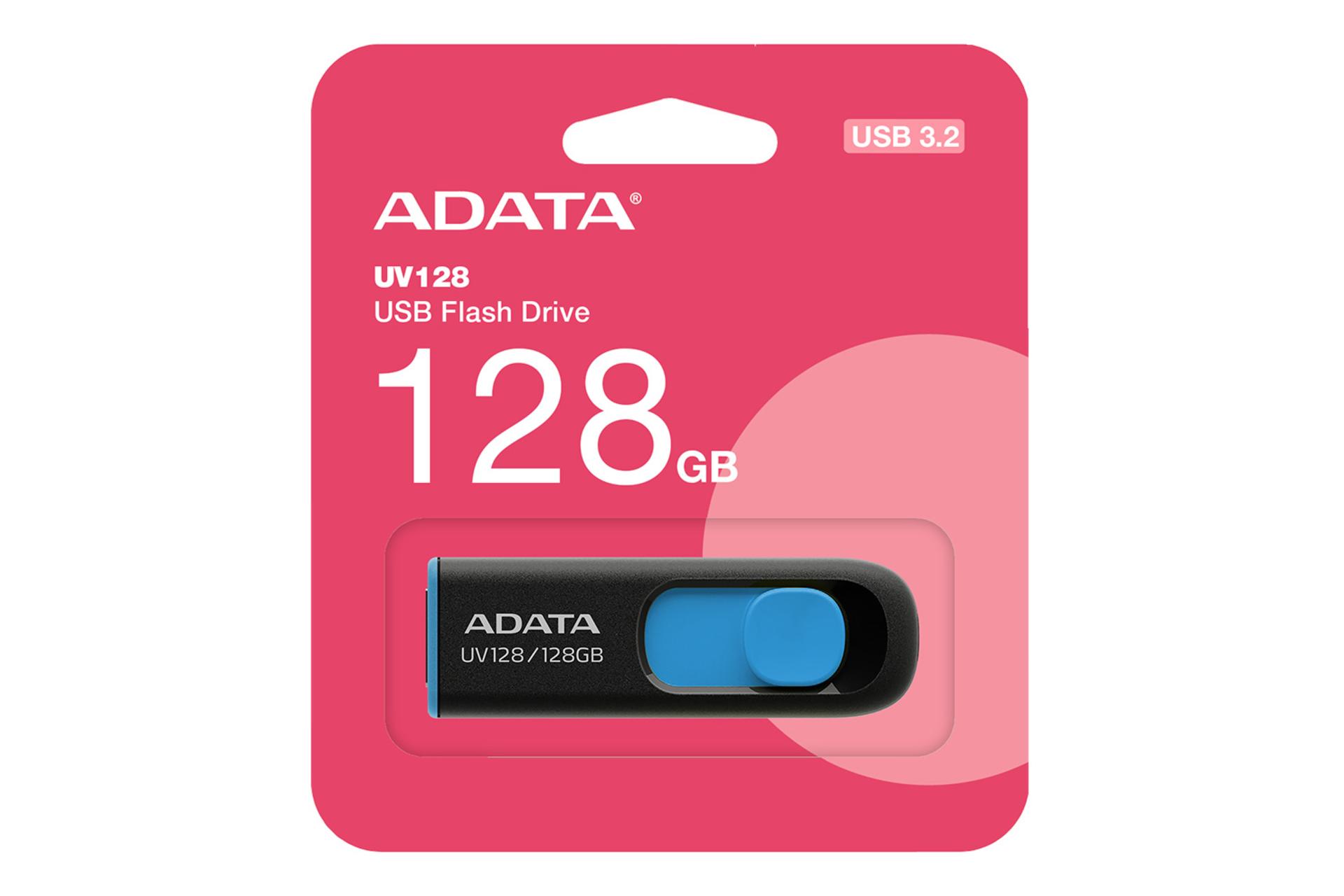 جعبه فلش مموری ای دیتا ADATA UV128 128GB USB 3.2