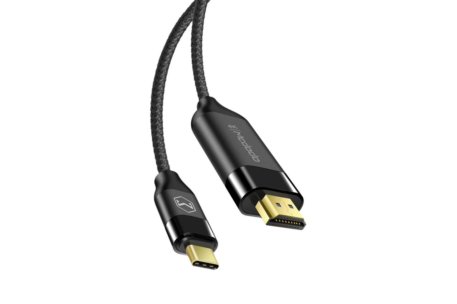 کانکتور و اتصال کابل HDMI مک دودو Type-C به HDMI مدل CA-588 4K 60Hz با طول 2 متر