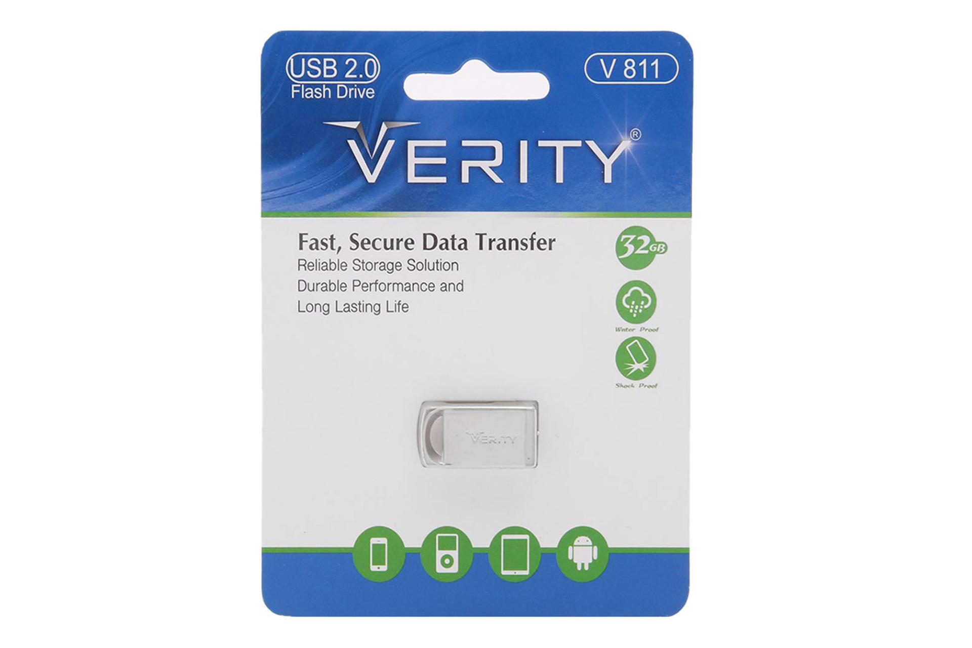 جعبه فلش مموری وریتی Verity V 811 32GB USB 2.0