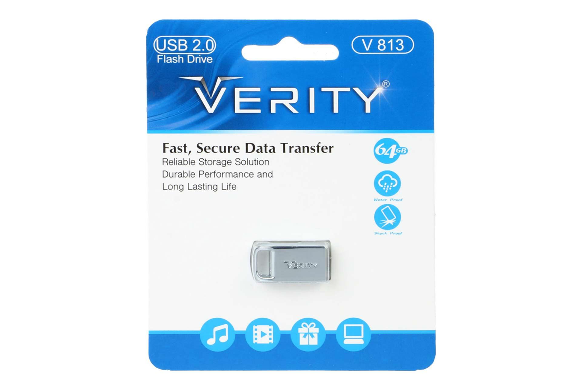 جعبه فلش مموری وریتی Verity V 813 64GB USB 2.0