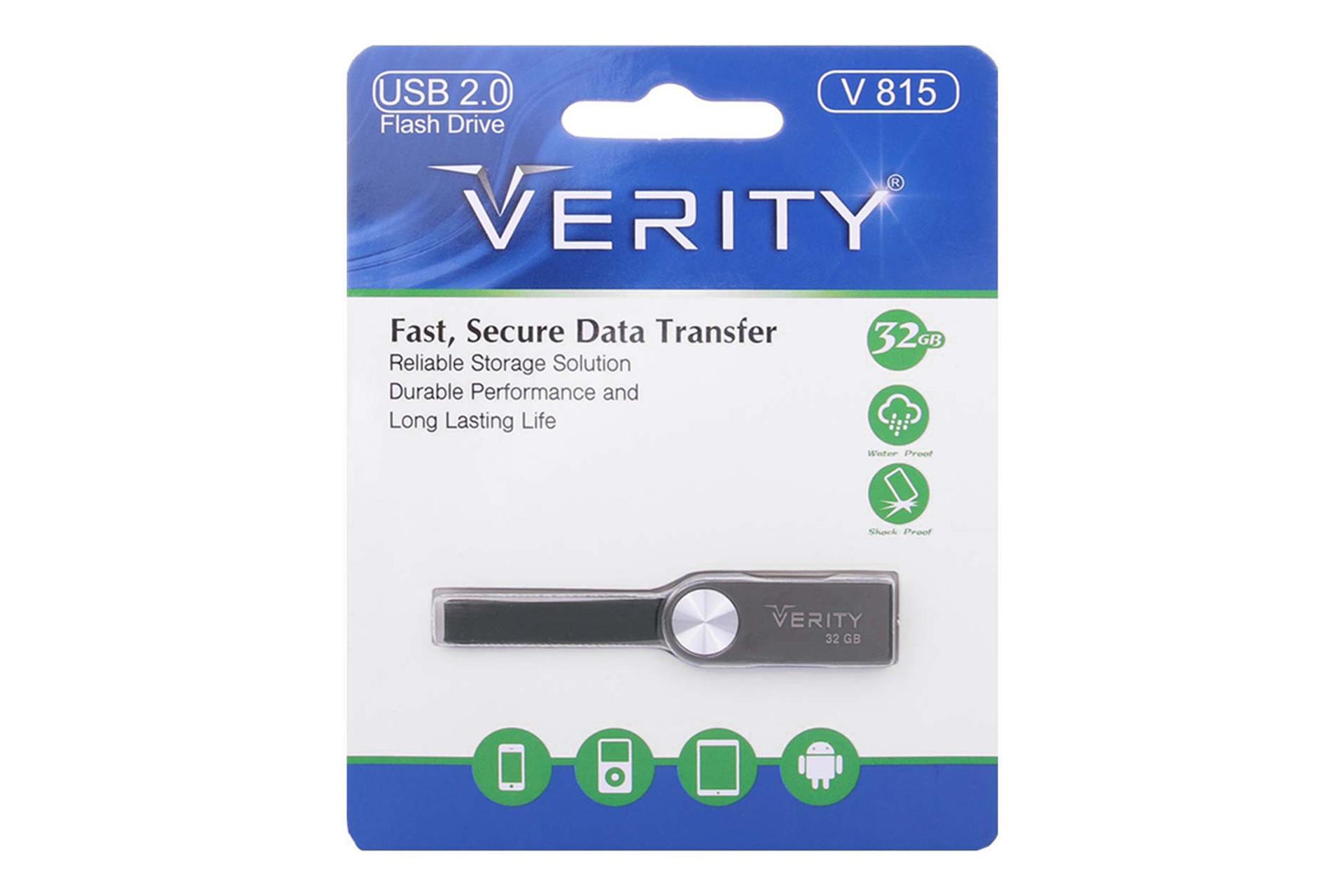 جعبه فلش مموری وریتی Verity V 815 32GB USB 2.0