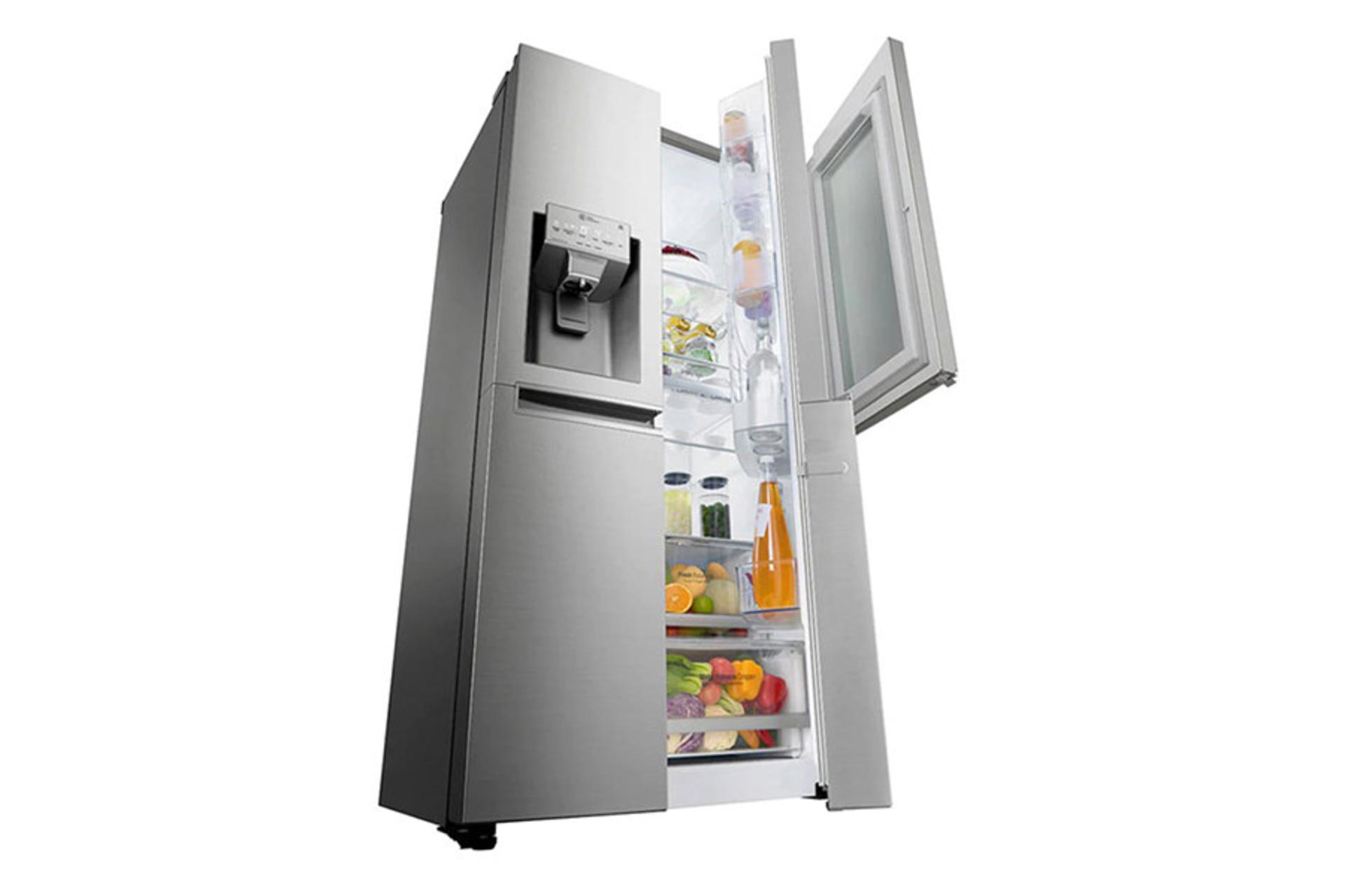 یخچال فریزر ال جی LG X259 نمای درب نیمه باز