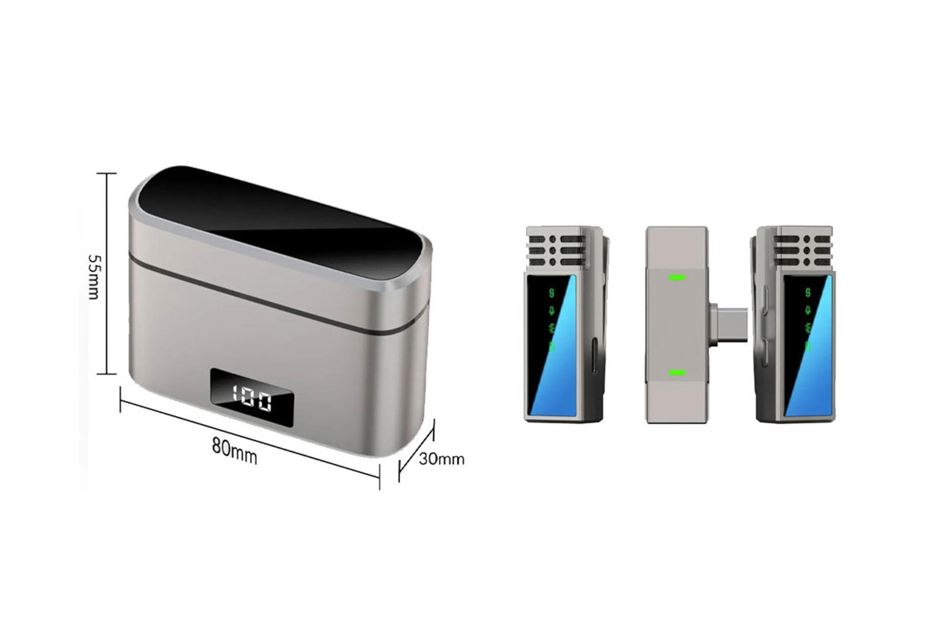 ابعاد و اندازه میکروفون جی ماری MW-15