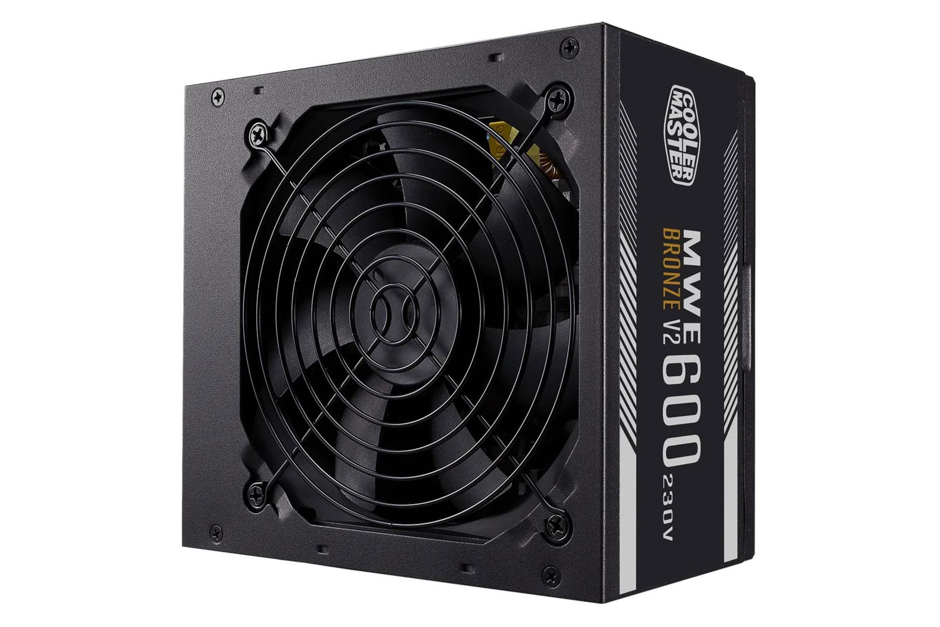 مرجع متخصصين ايران ابعاد و اندازه پاور كامپيوتر كولر مستر MWE 600 BRONZE 230V V2 با توان 600 وات