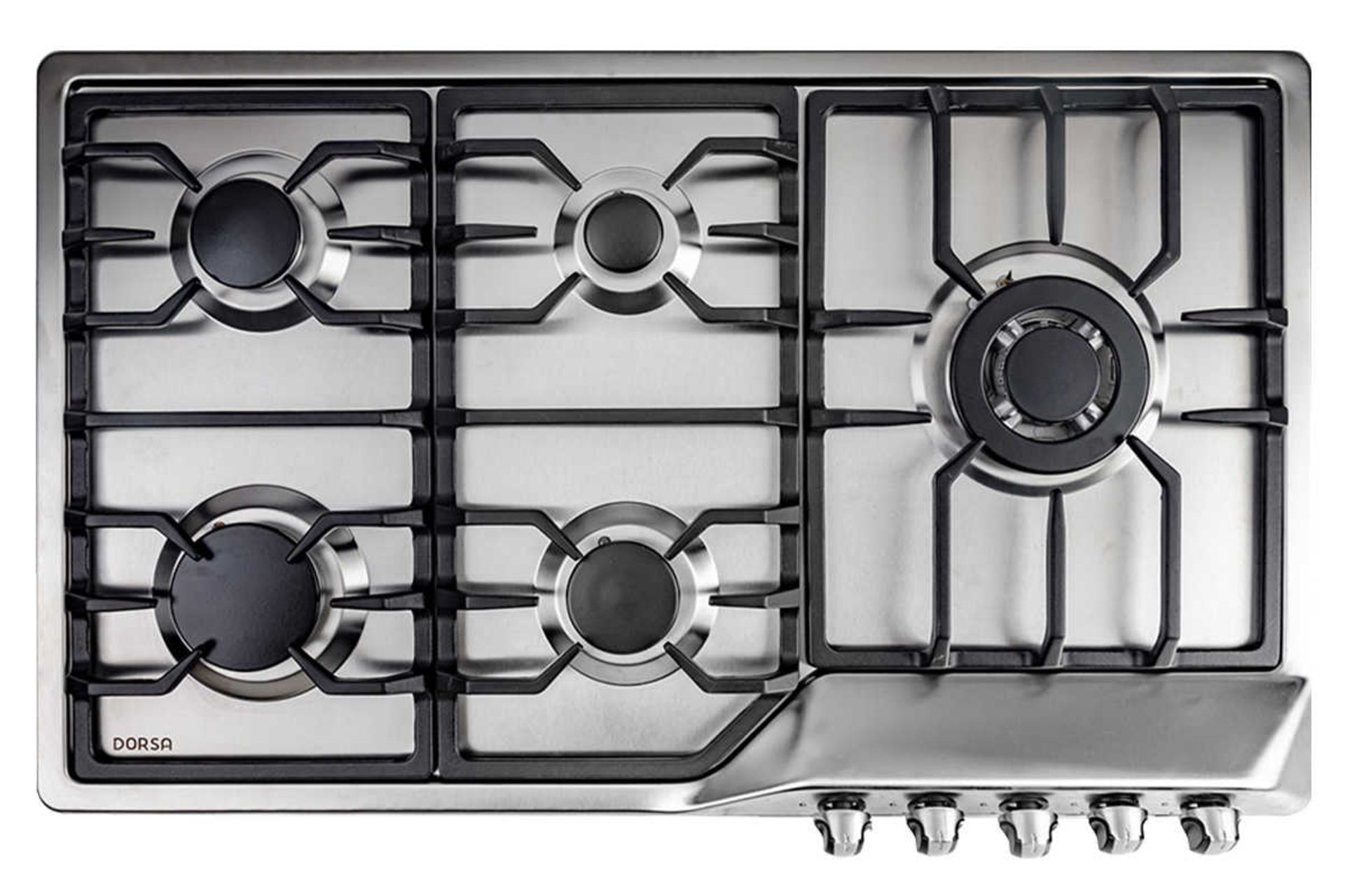 نمای بالای اجاق گاز صفحه ای درسا رایا DG2200-5R