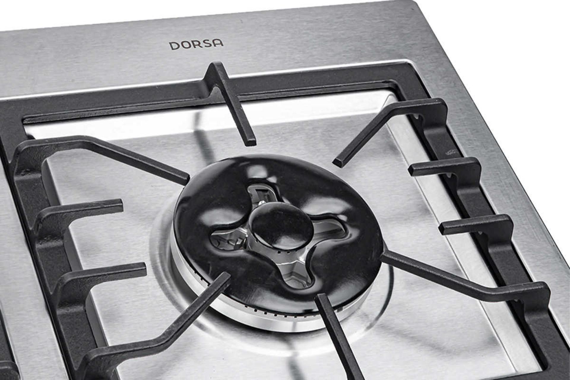 شعله بزرگ اجاق گاز صفحه ای استیل درسا رادا DG2201-5R