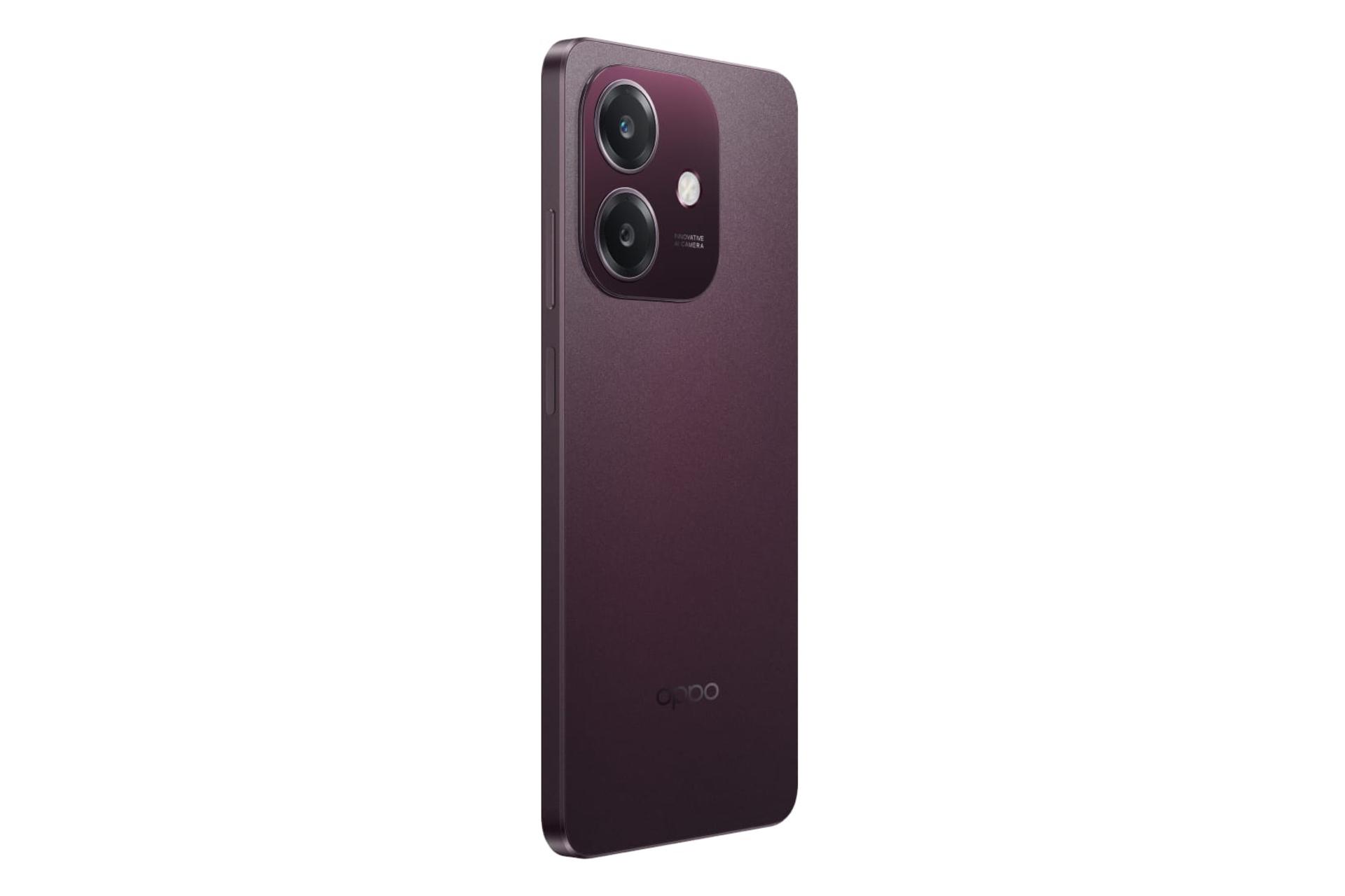 پنل پشت و چینش دوربین گوشی موبایل اوپو Oppo A3 5G قرمز تیره