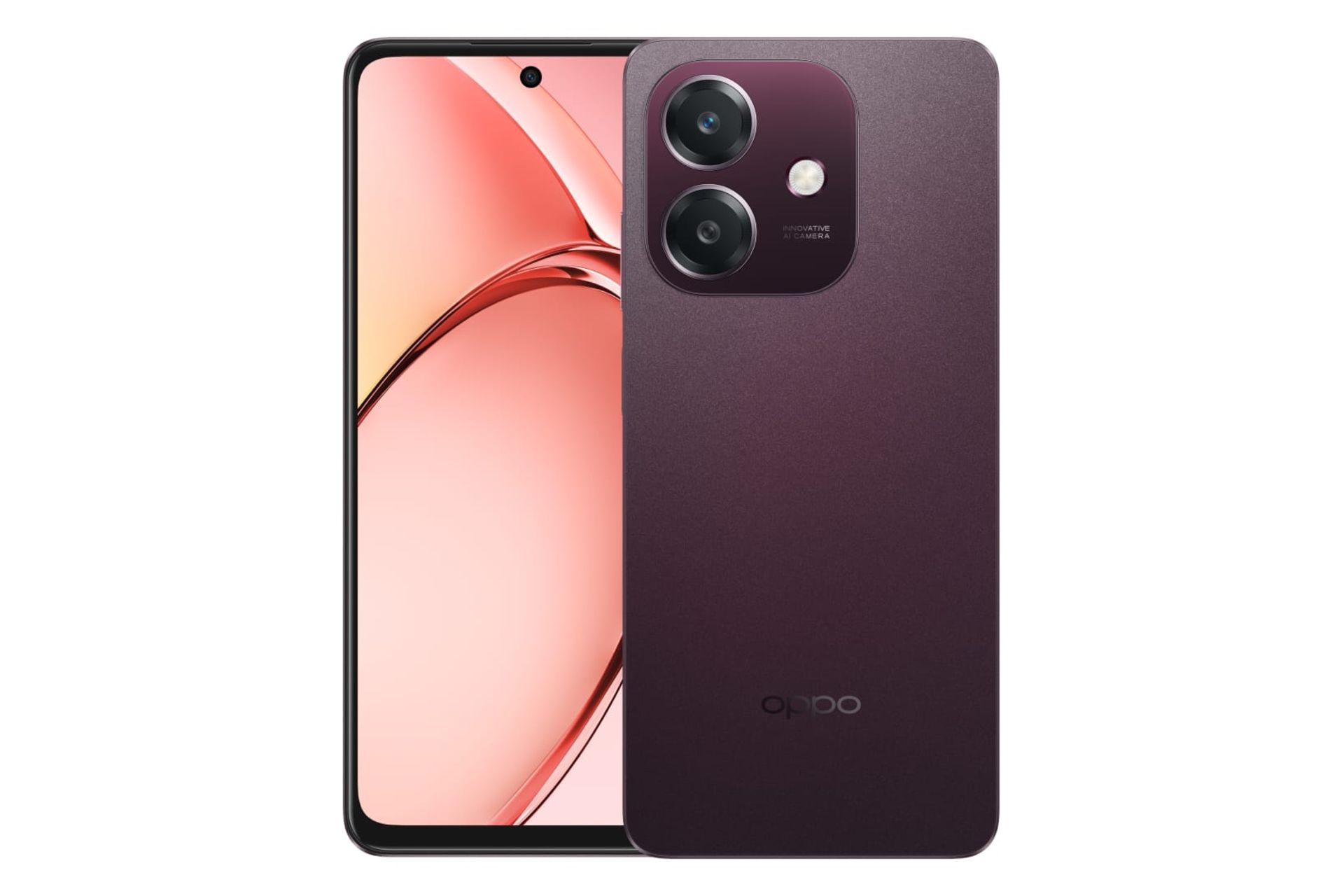 پنل جلو و پشت گوشی موبایل اوپو Oppo A3 5G قرمز تیره