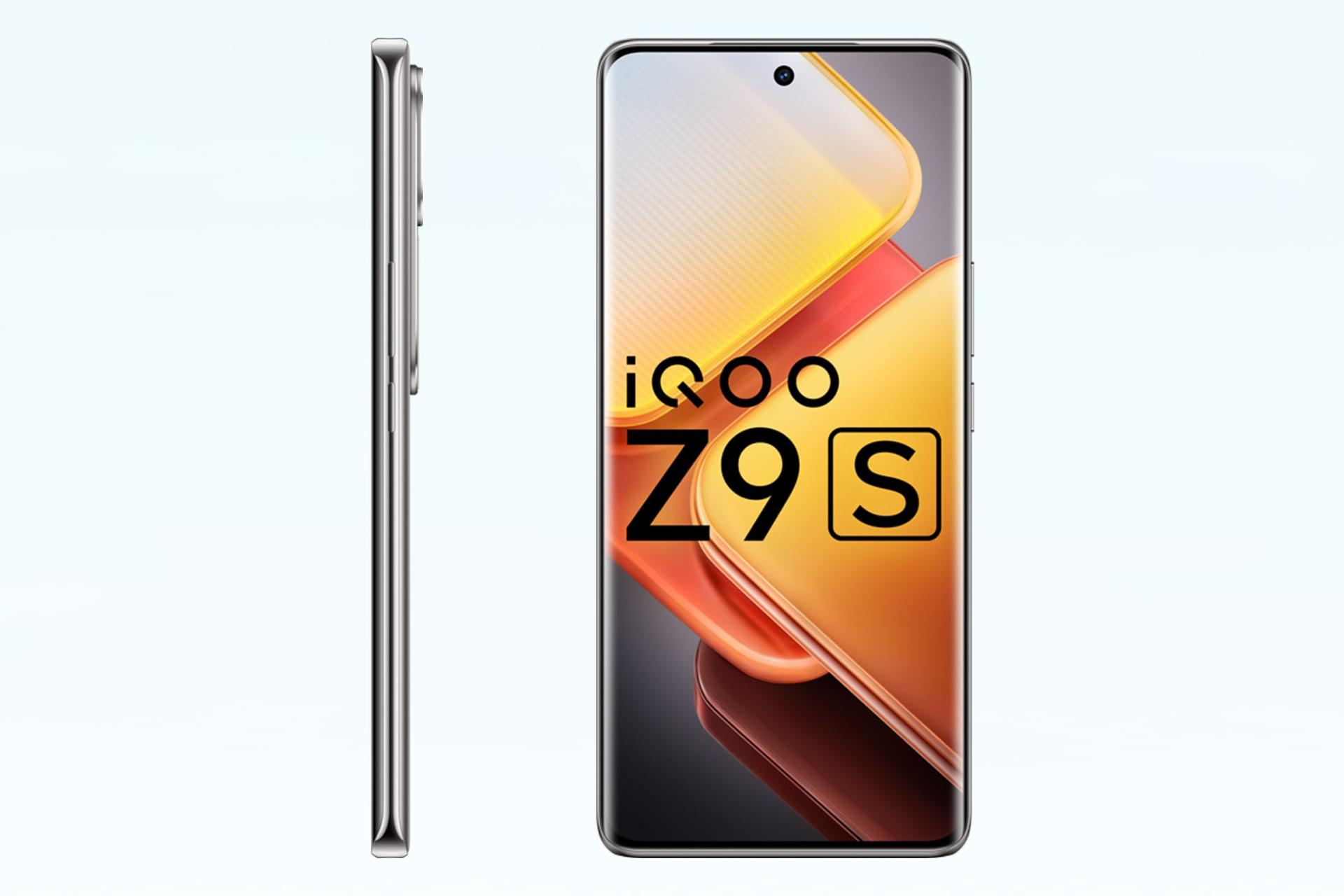 صفحه نمایش و لبه کناری گوشی موبایل ویوو vivo iQOO Z9s خاکستری