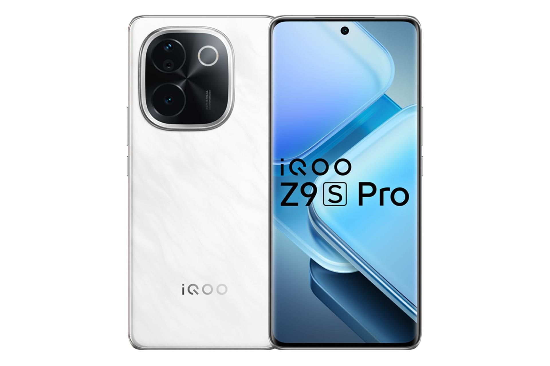پنل جلو و پشت گوشی موبایل ویوو vivo iQOO Z9s Pro سفید