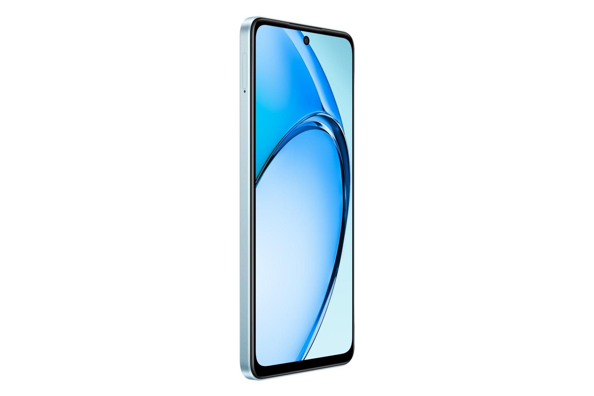 پنل جلو و صفحه نمایش گوشی موبایل اوپو Oppo A3x 4G آبی روشن