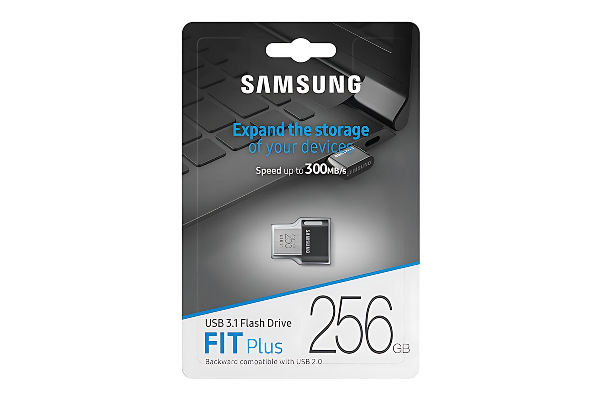 جعبه فلش مموری سامسونگ Samsung FIT Plus 256GB USB 3.1