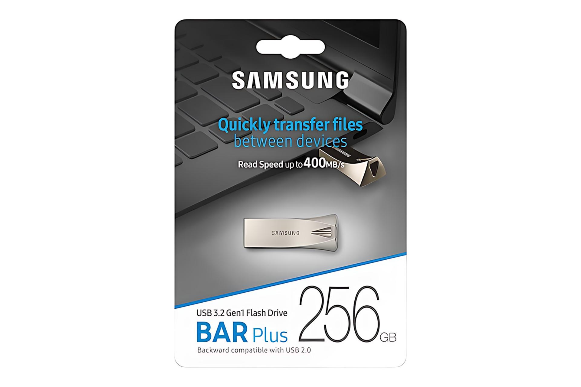 جعبه فلش مموری سامسونگ Samsung BAR Plus 256GB USB 3.1