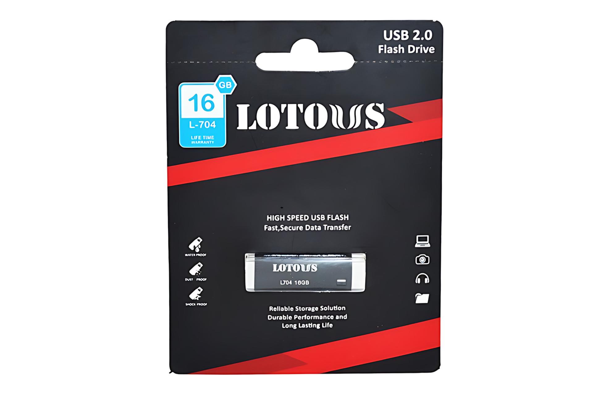 جعبه فلش مموری لوتوس Lotous L-704 16GB USB 2.0