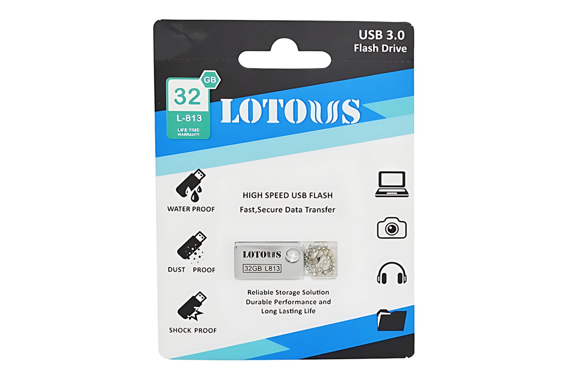 جعبه فلش مموری لوتوس Lotous L-813 32GB USB 3.0