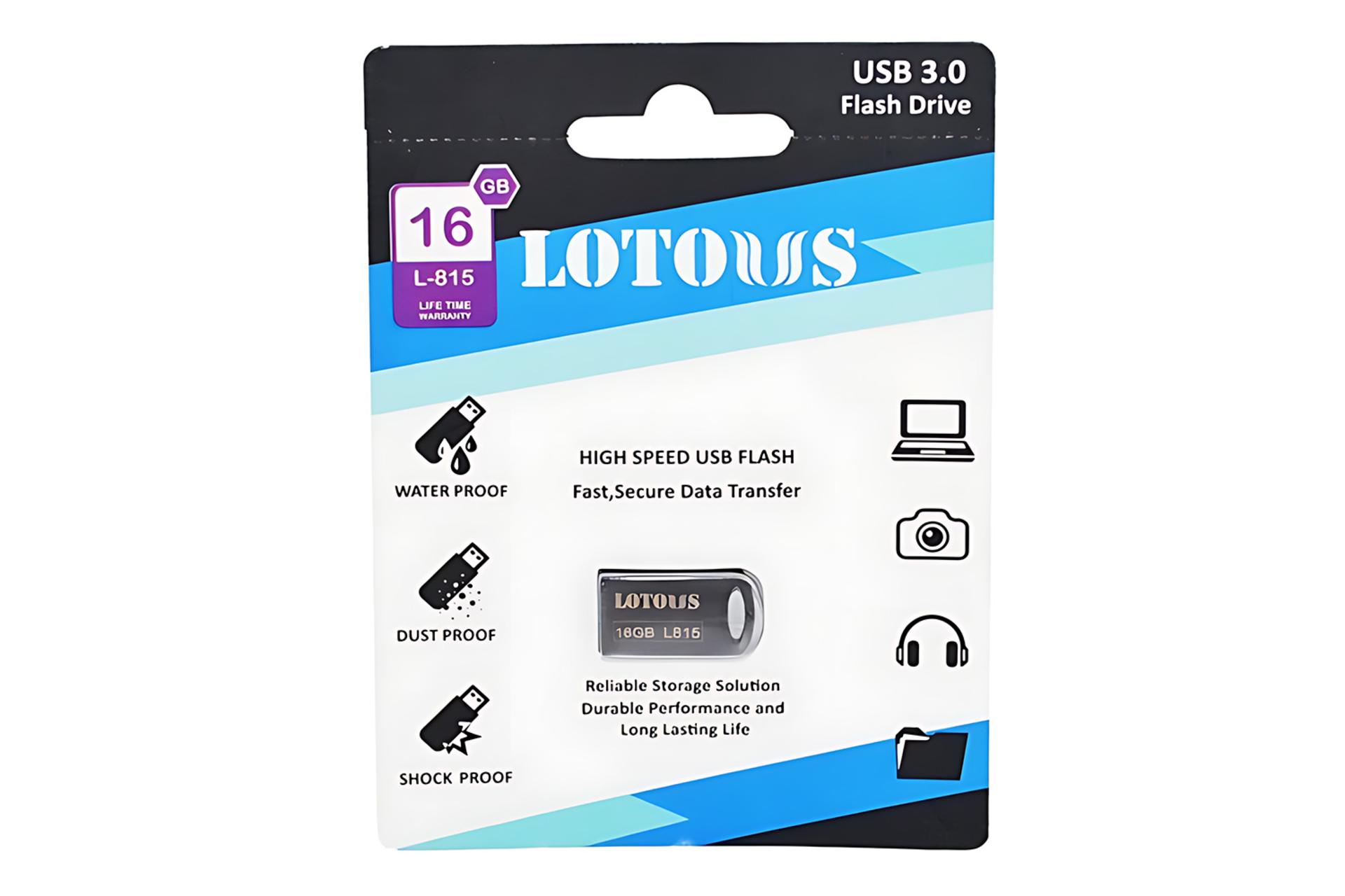 جعبه فلش مموری لوتوس Lotous L-815 16GB USB 3.0