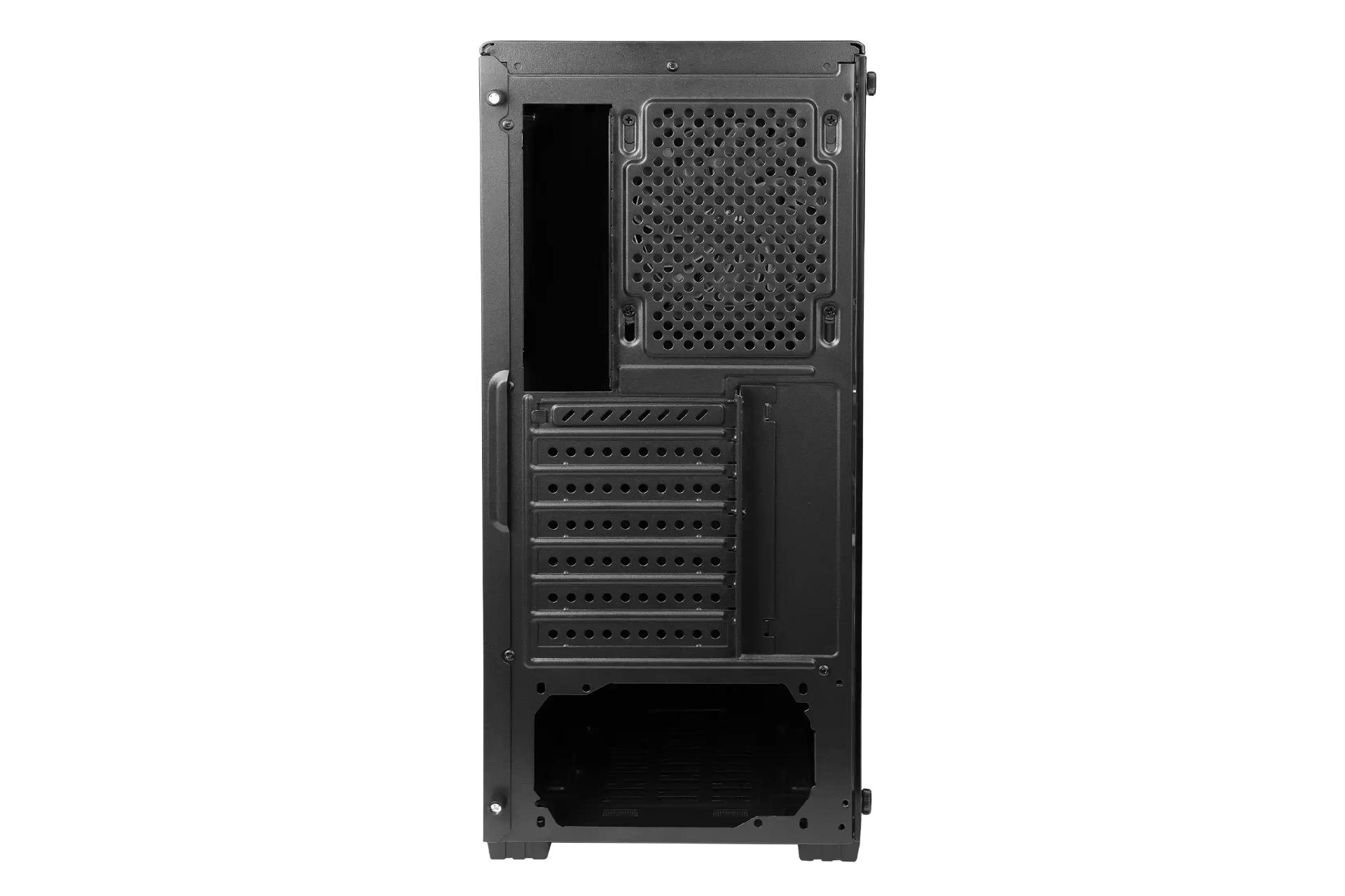 نمای پنل پشت کیس کامپیوتر فاطر FG-530B با نمایش اسلات های توسعه و منافذ عبور هوا