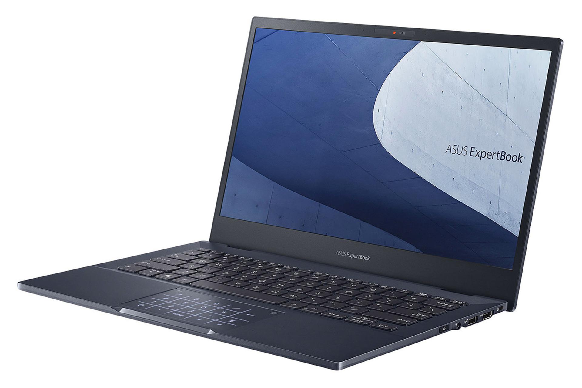 لپ تاپ ایسوس ExpertBook B5 Flip B5302FBA نمای جلو و راست