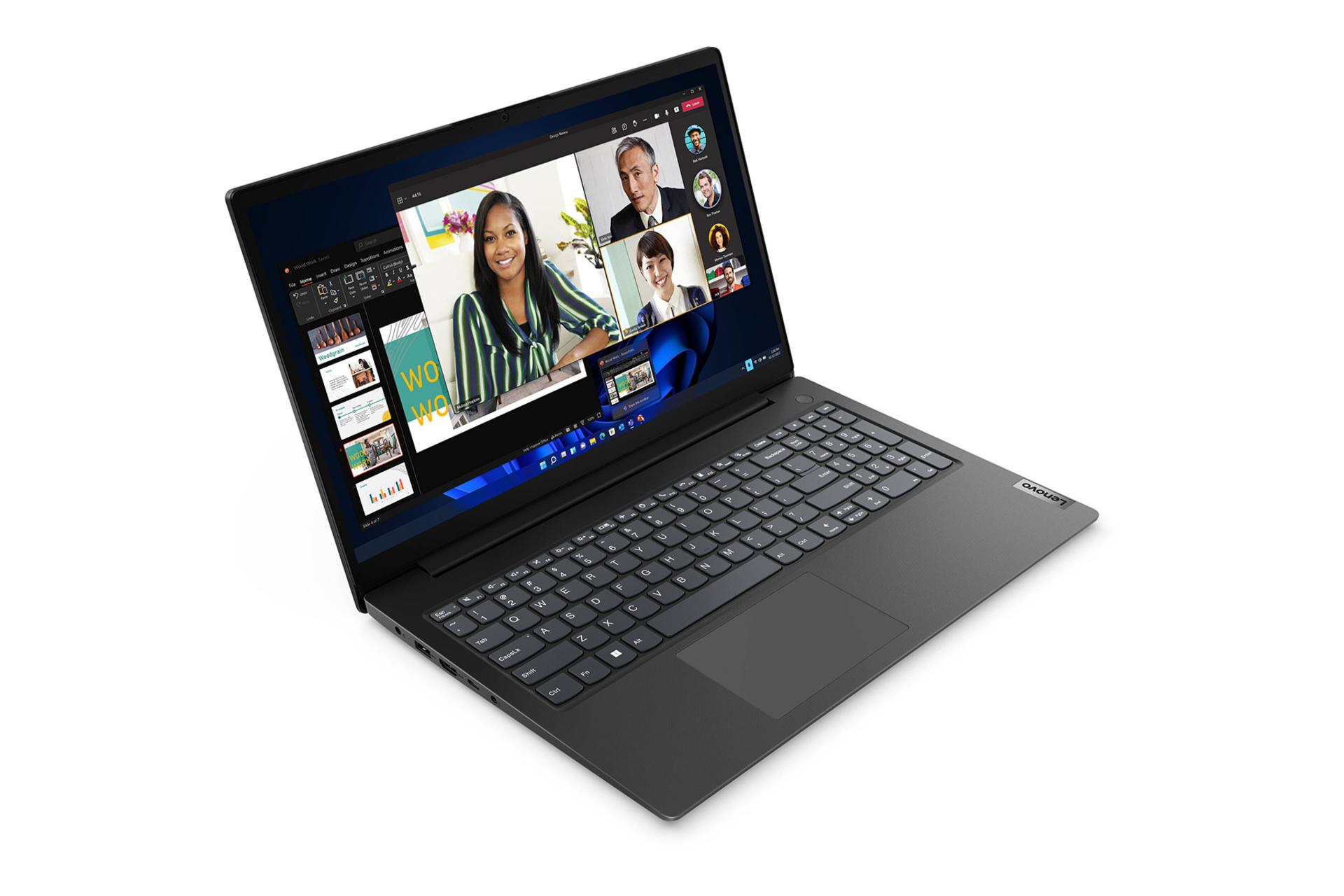 لپ تاپ لنوو Lenovo V15 G4 ABP نمای بالا و چپ