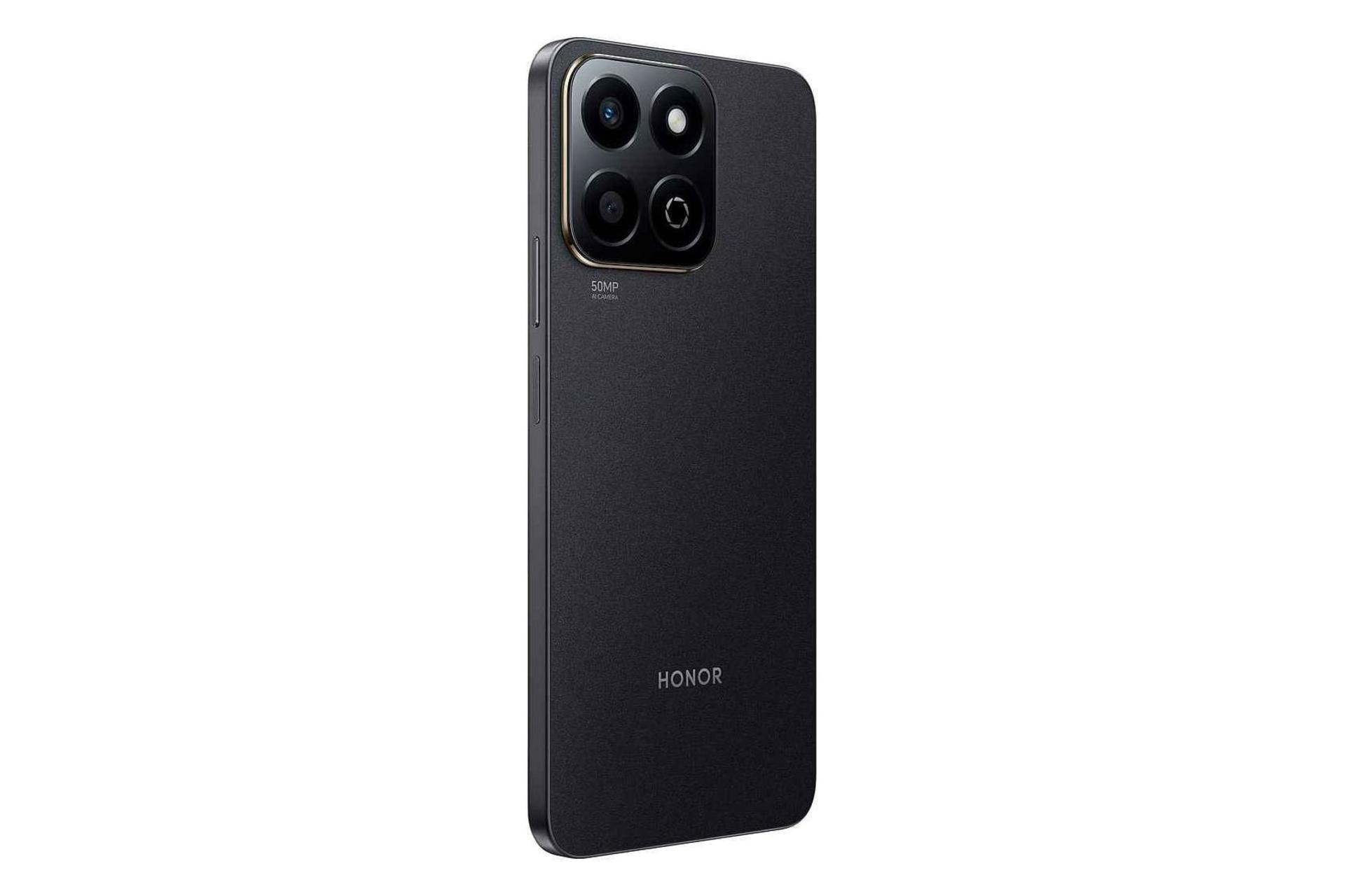 پنل پشت و چینش دوربین گوشی موبایل آنر 200 اسمارت مشکی / HONOR 200 Smart