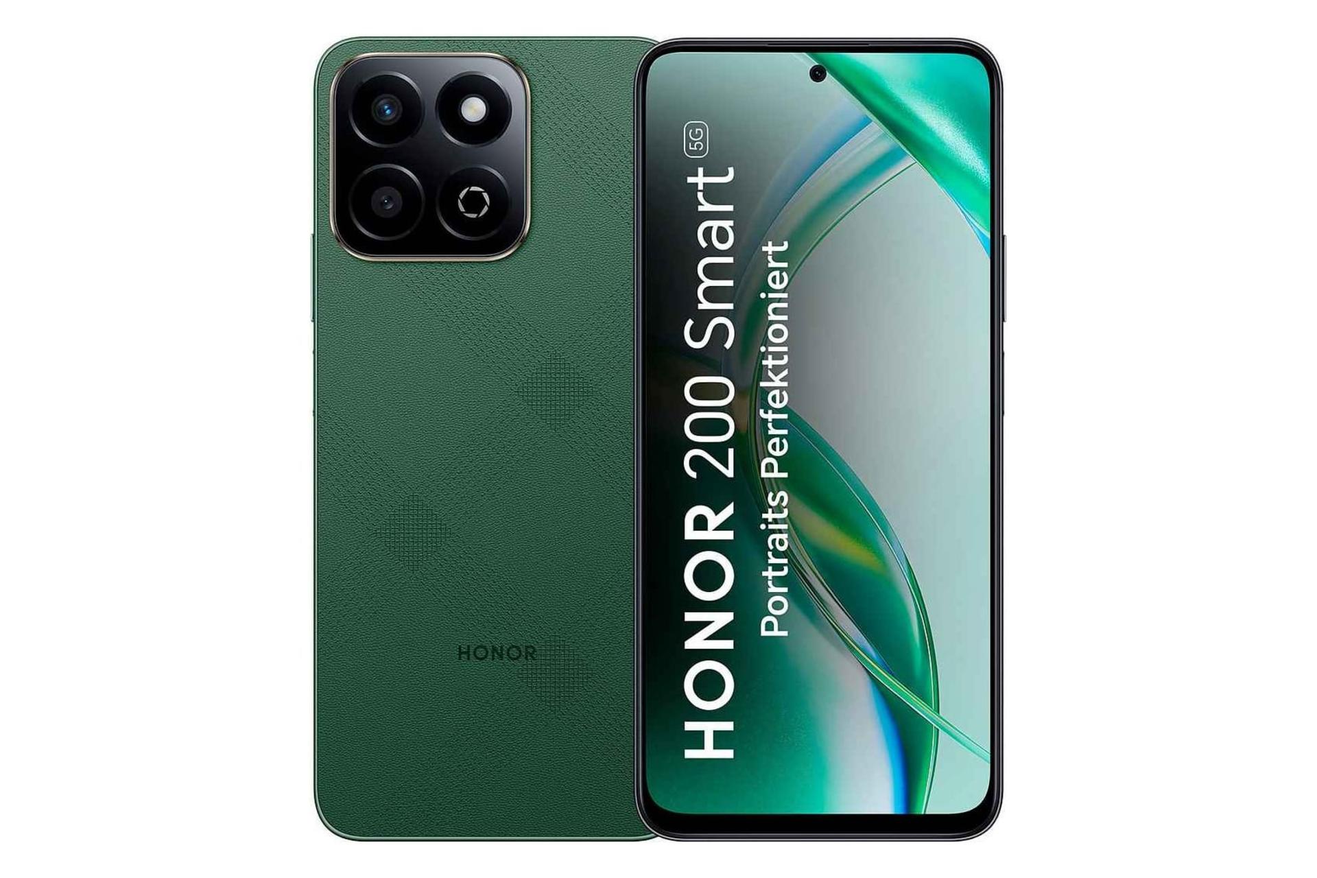 پنل جلو و پشت گوشی موبایل آنر 200 اسمارت سبز / HONOR 200 Smart