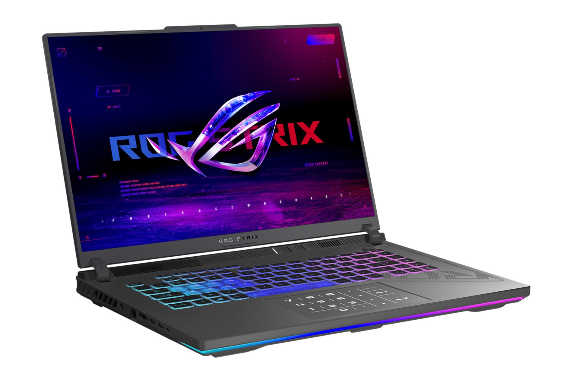 لپ تاپ ایسوس ASUS ROG Strix G16 G614 2023 نمای چپ و درگاه ها