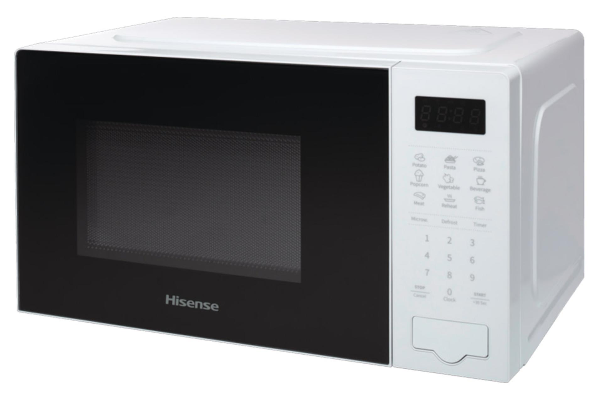 مایکروفر هایسنس Hisense H20MOWS4 نمای جلو و راست