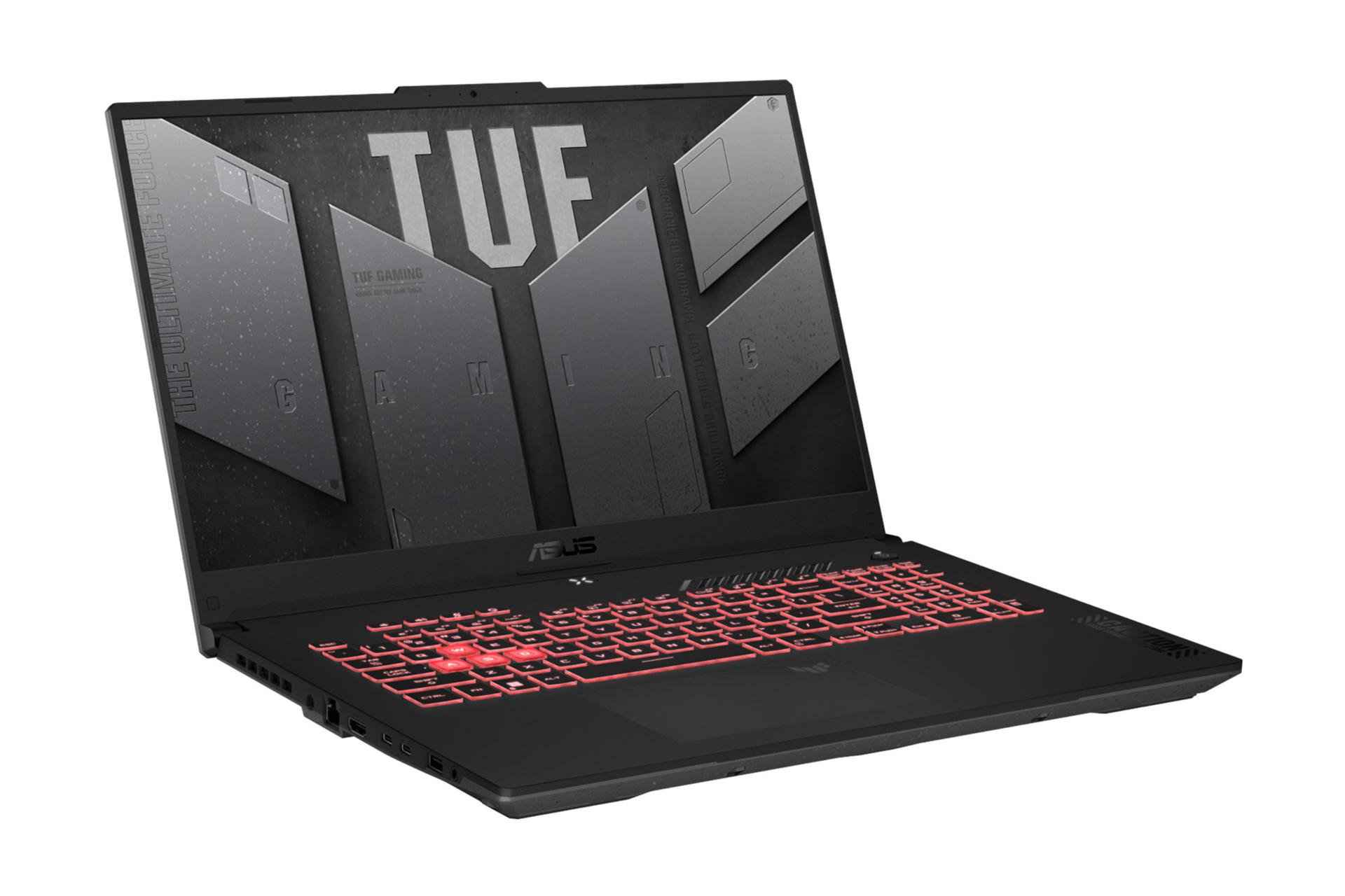 لپ تاپ ایسوس ASUS TUF Gaming A17 2023 نمای چپ و درگاه ها