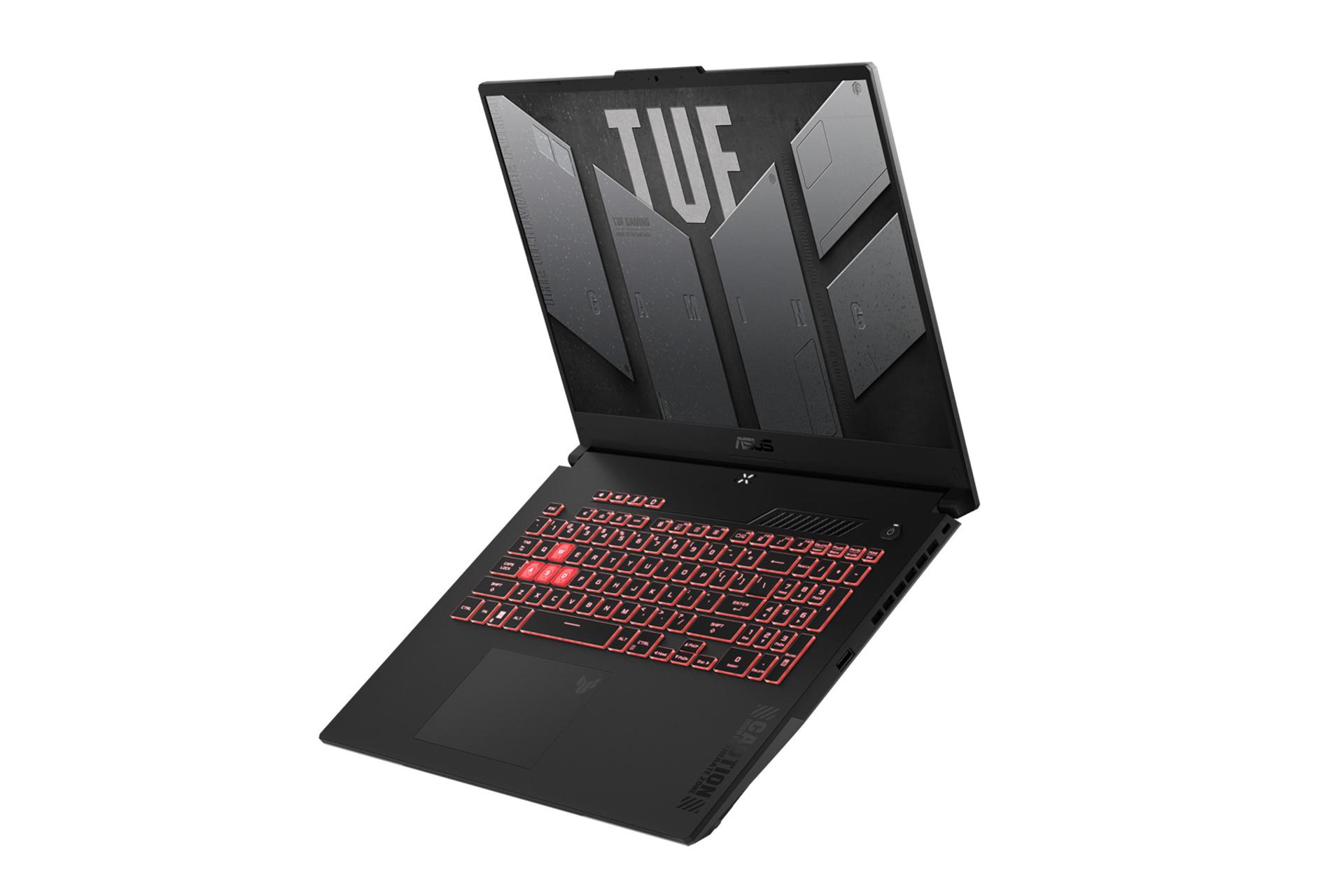 لپ تاپ ایسوس ASUS TUF Gaming A17 2023 نمای راست و درگاه ها