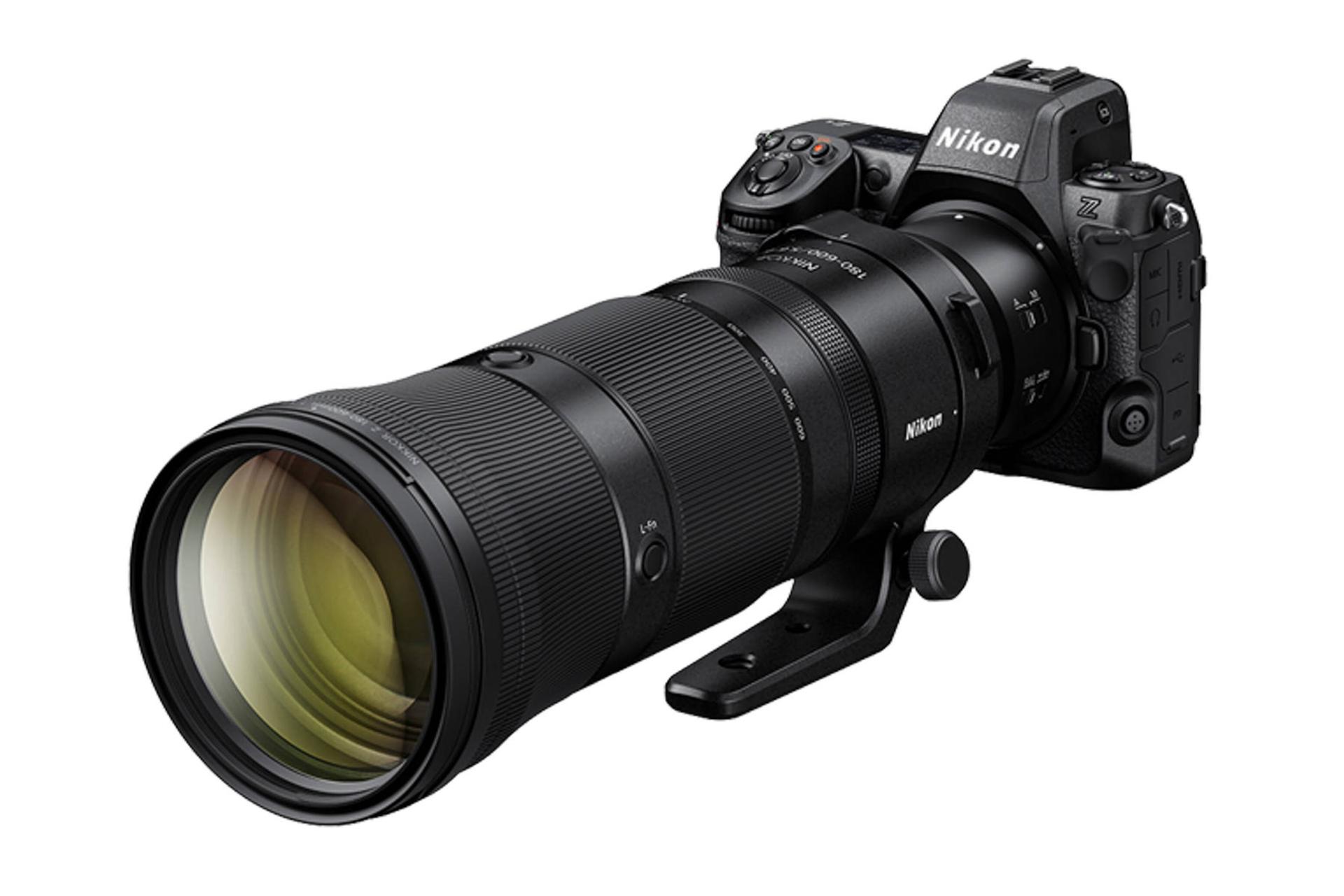 لنز نیکون Nikon Nikkor Z 180-600mm F5.6-6.3 VR روی دوربین